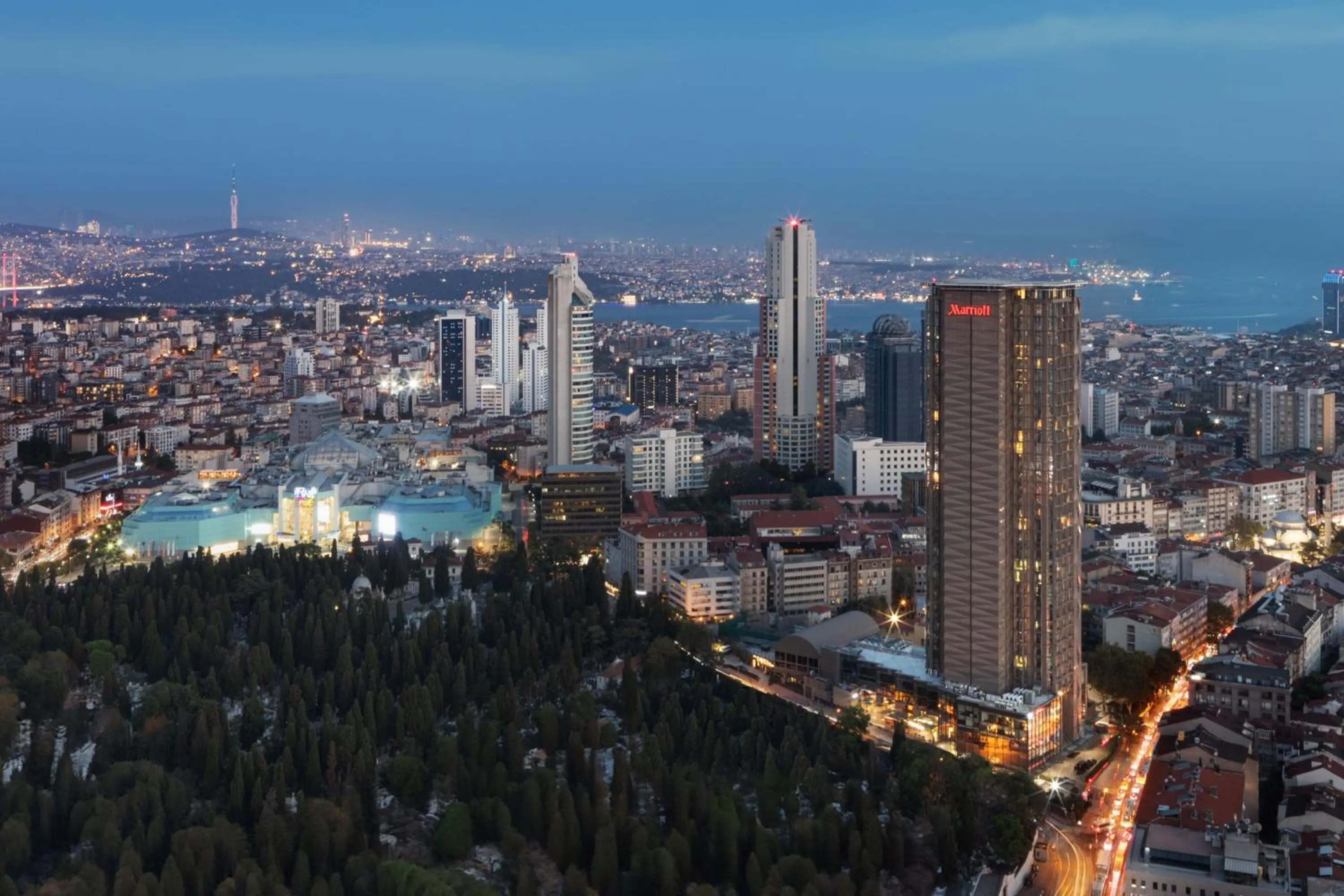 Property building in Istanbul Marriott Hotel Sisli