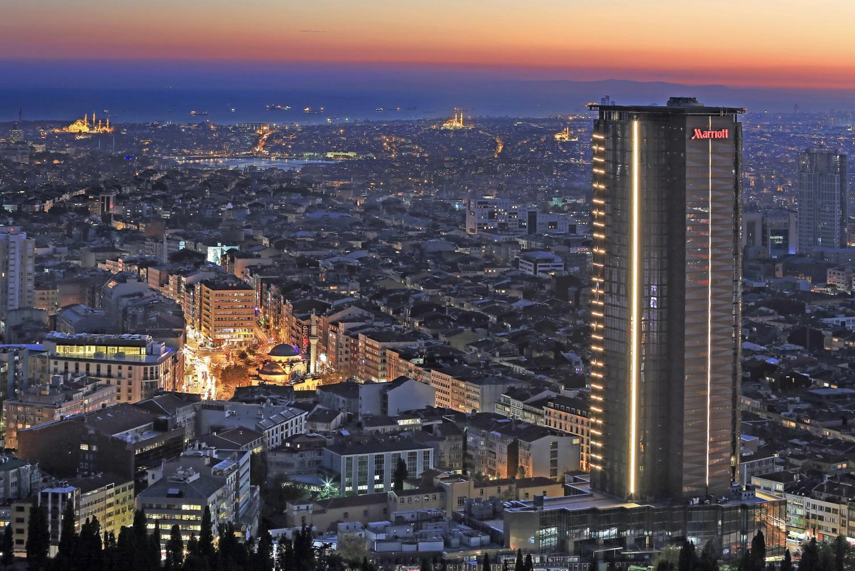 Property building in Istanbul Marriott Hotel Sisli