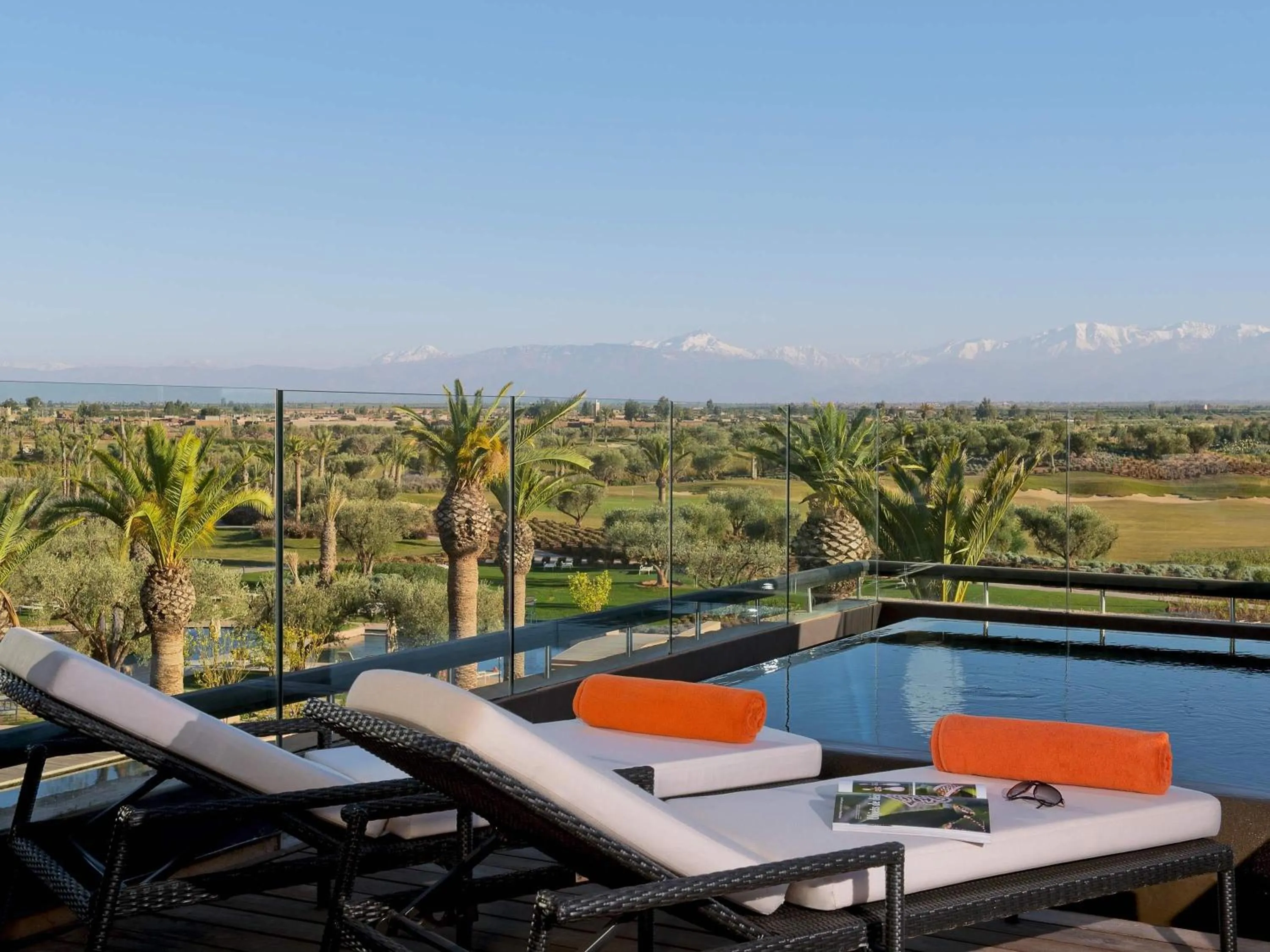 Pool view in Fairmont Royal Palm Marrakech