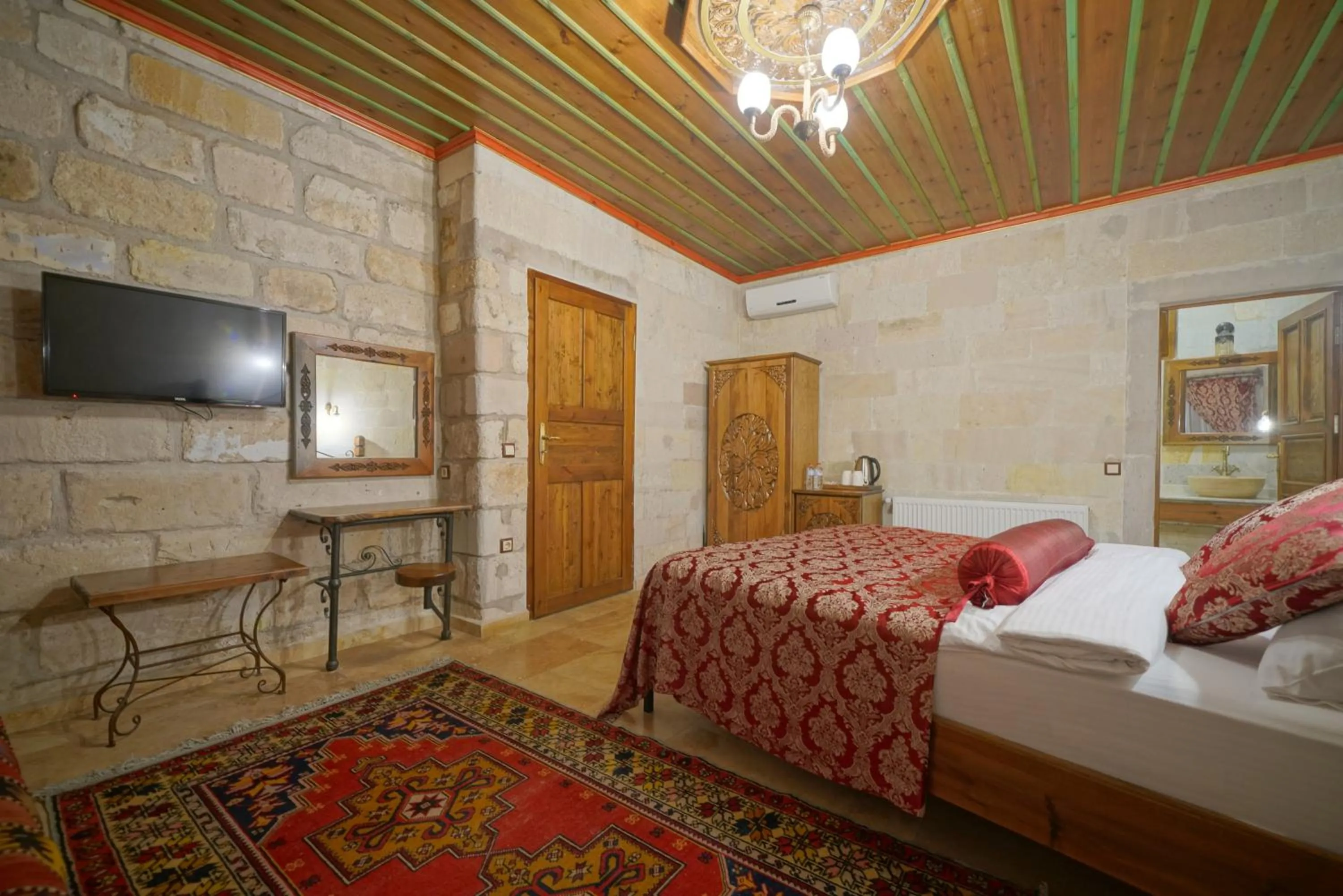 Bed in Kaya Konak Cave