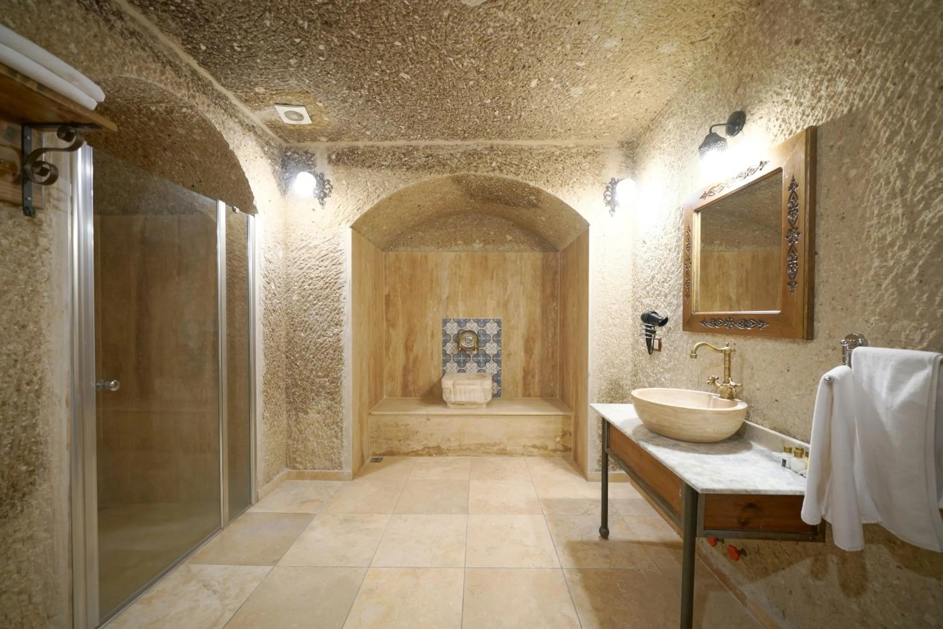 Bathroom in Kaya Konak Cave