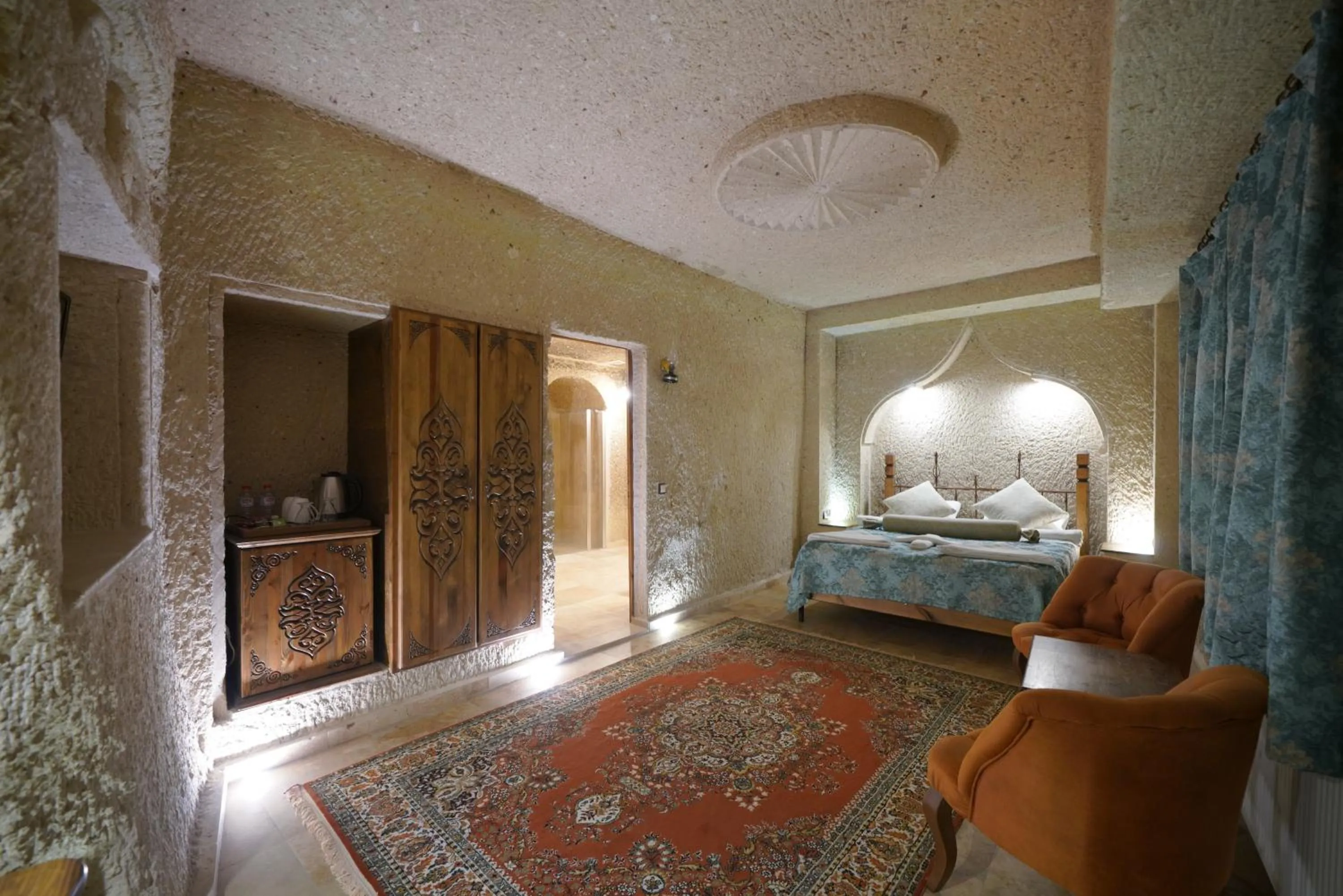 Bed in Kaya Konak Cave