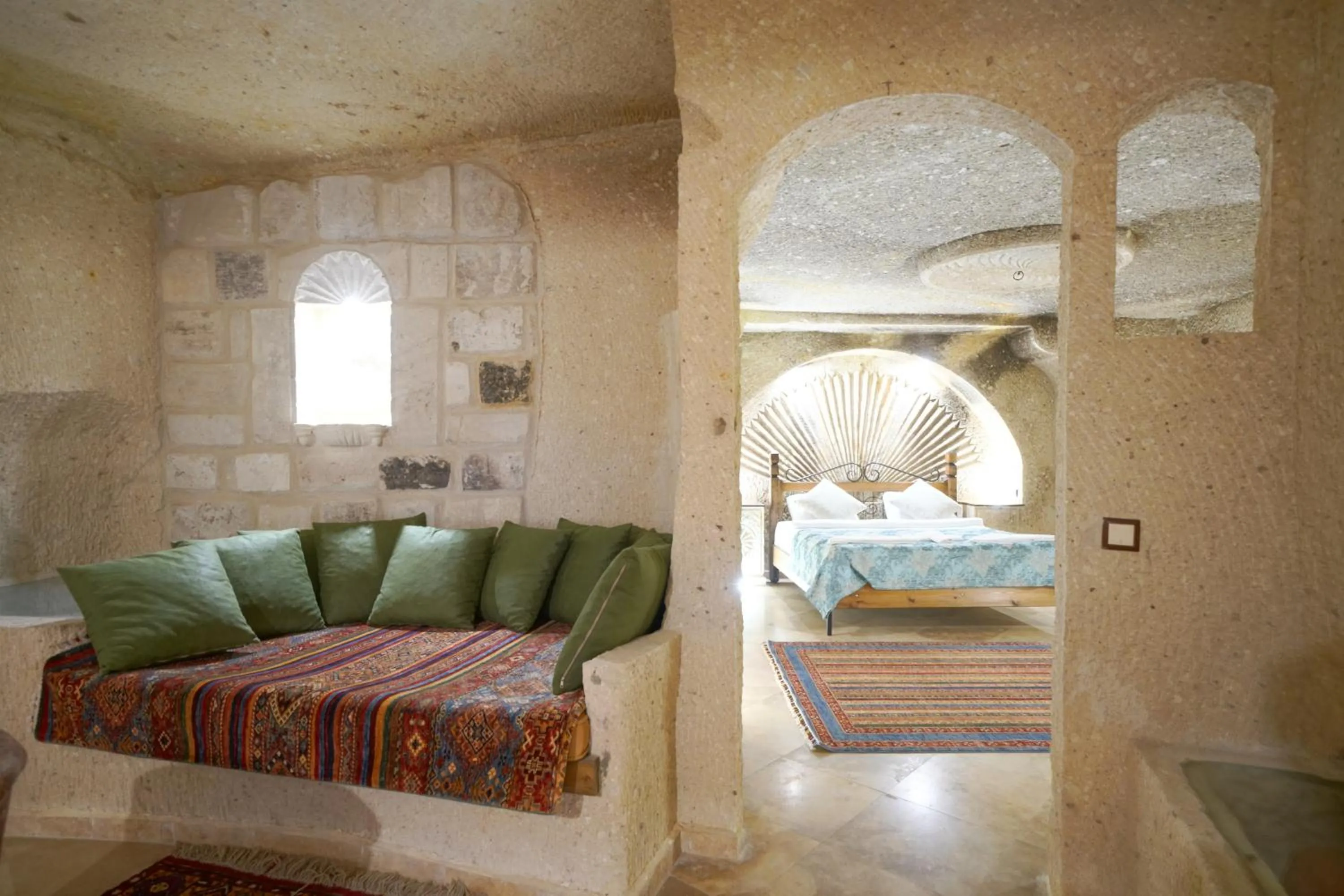 Bed in Kaya Konak Cave