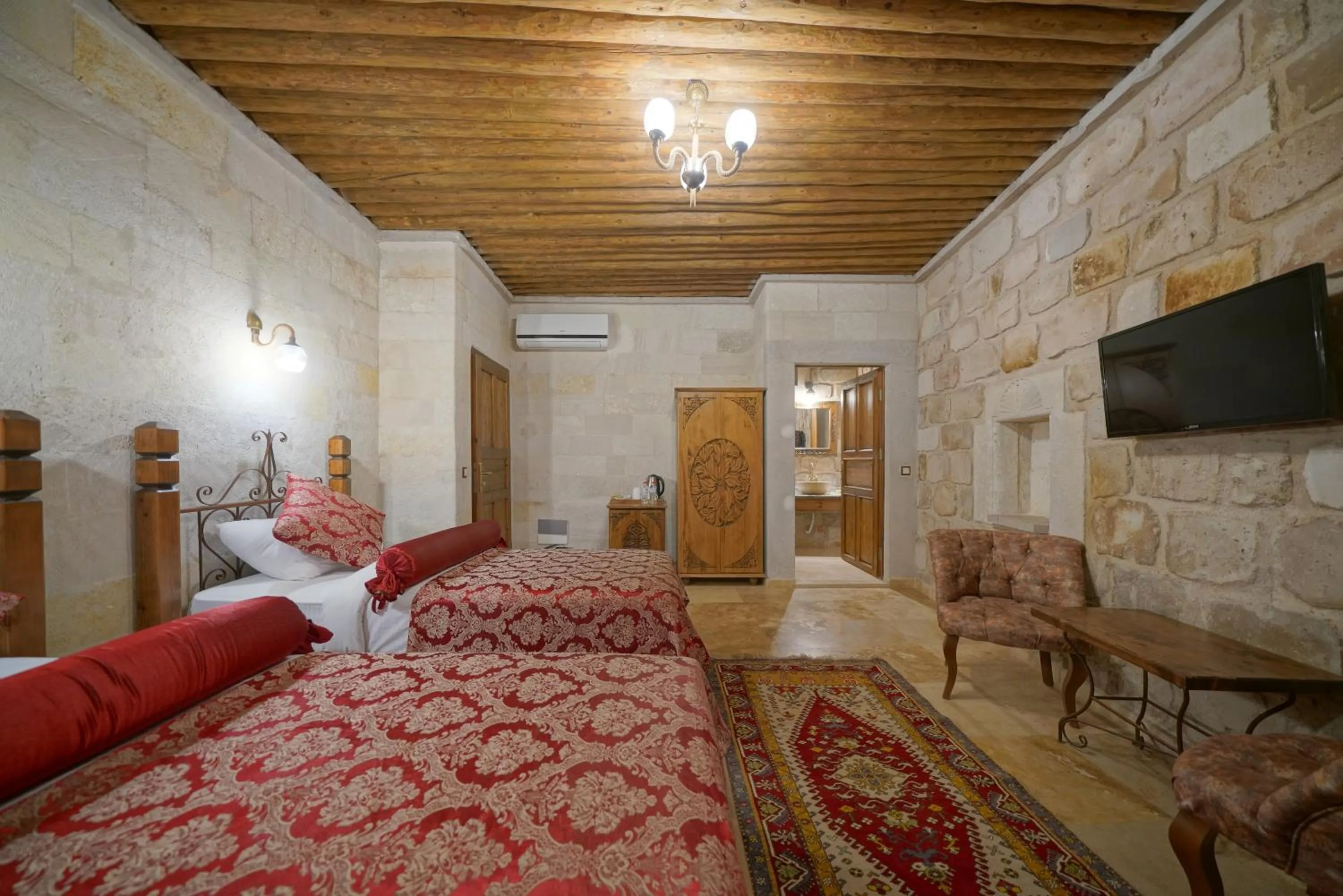 Bed in Kaya Konak Cave