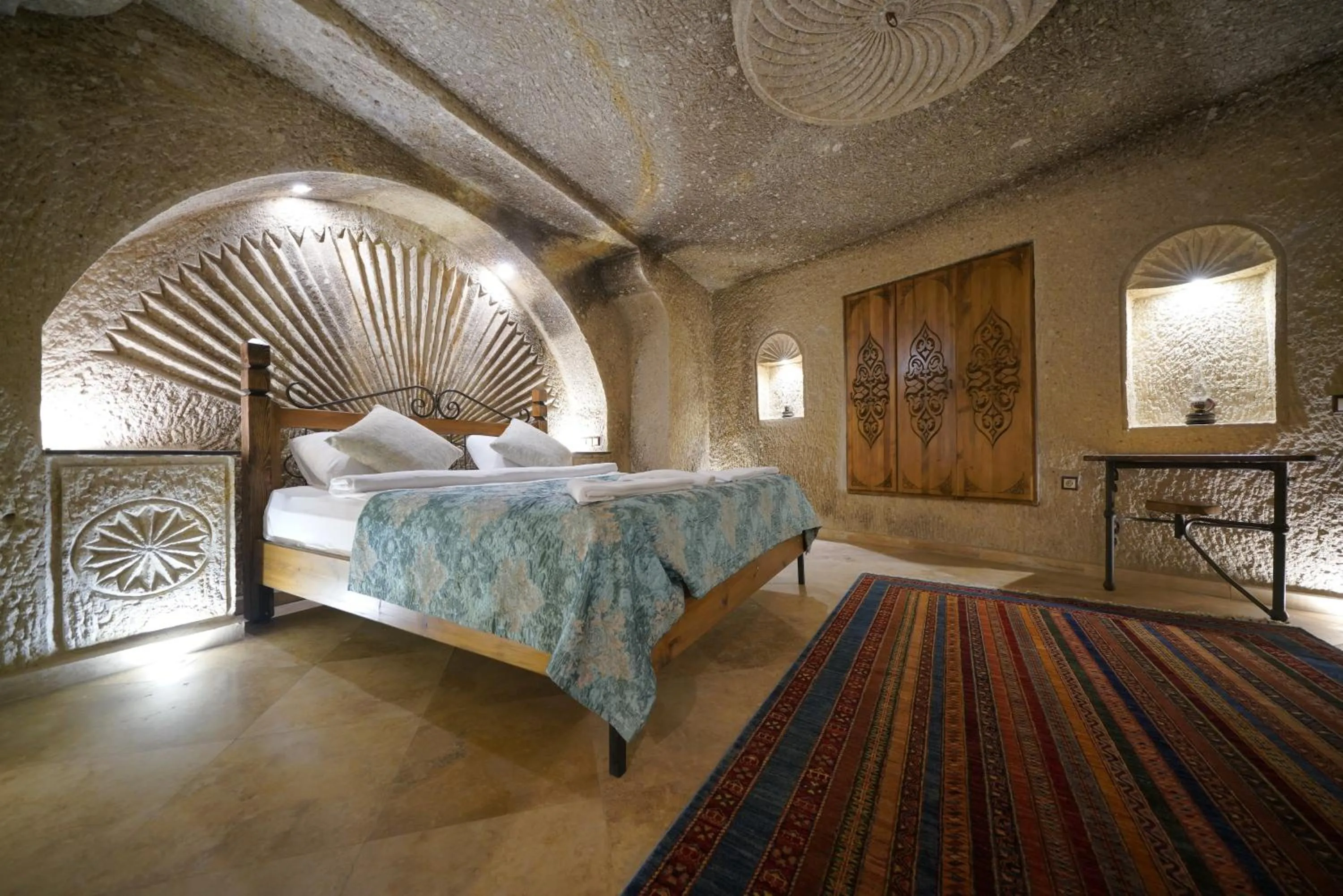 Bed in Kaya Konak Cave