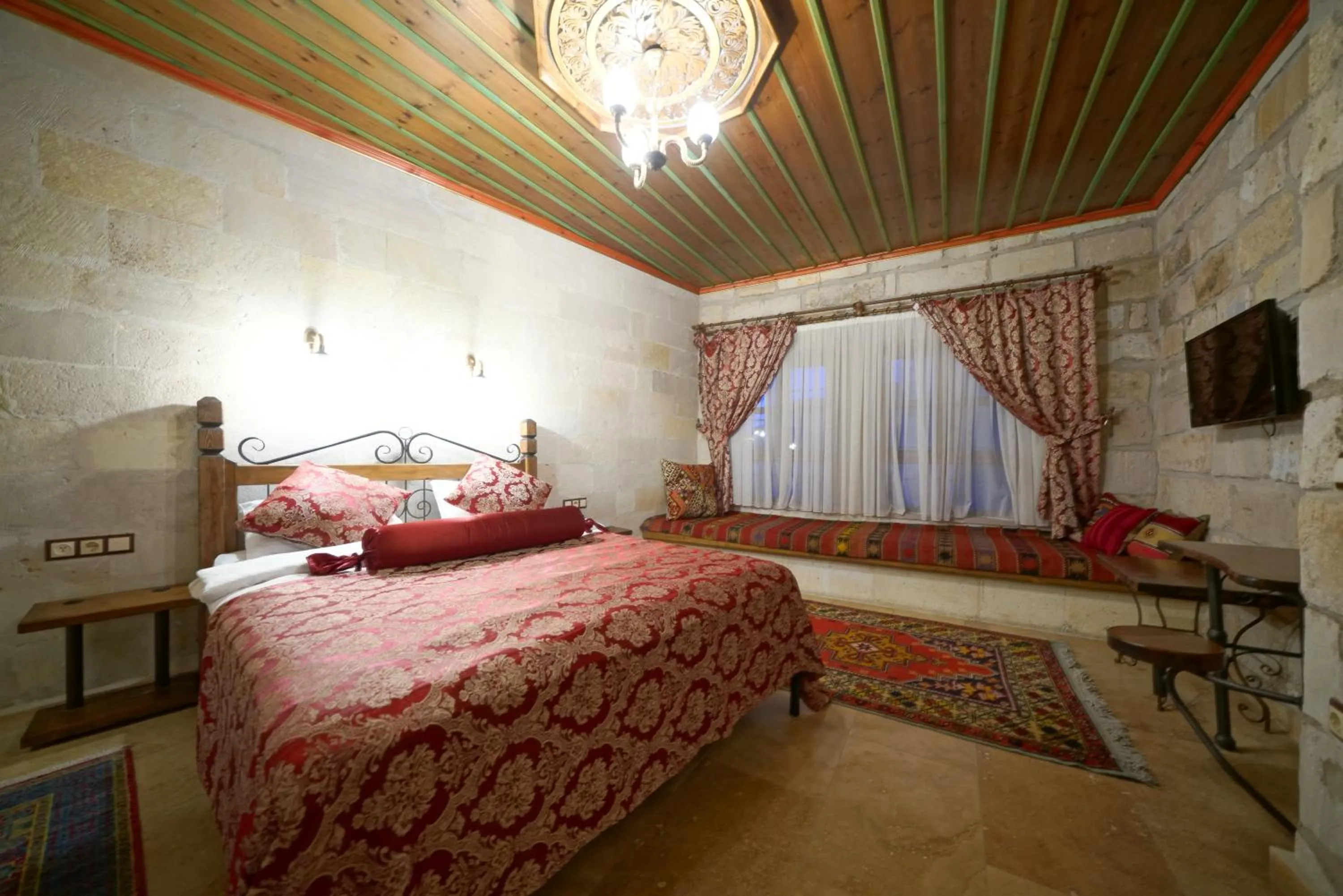 Bed in Kaya Konak Cave