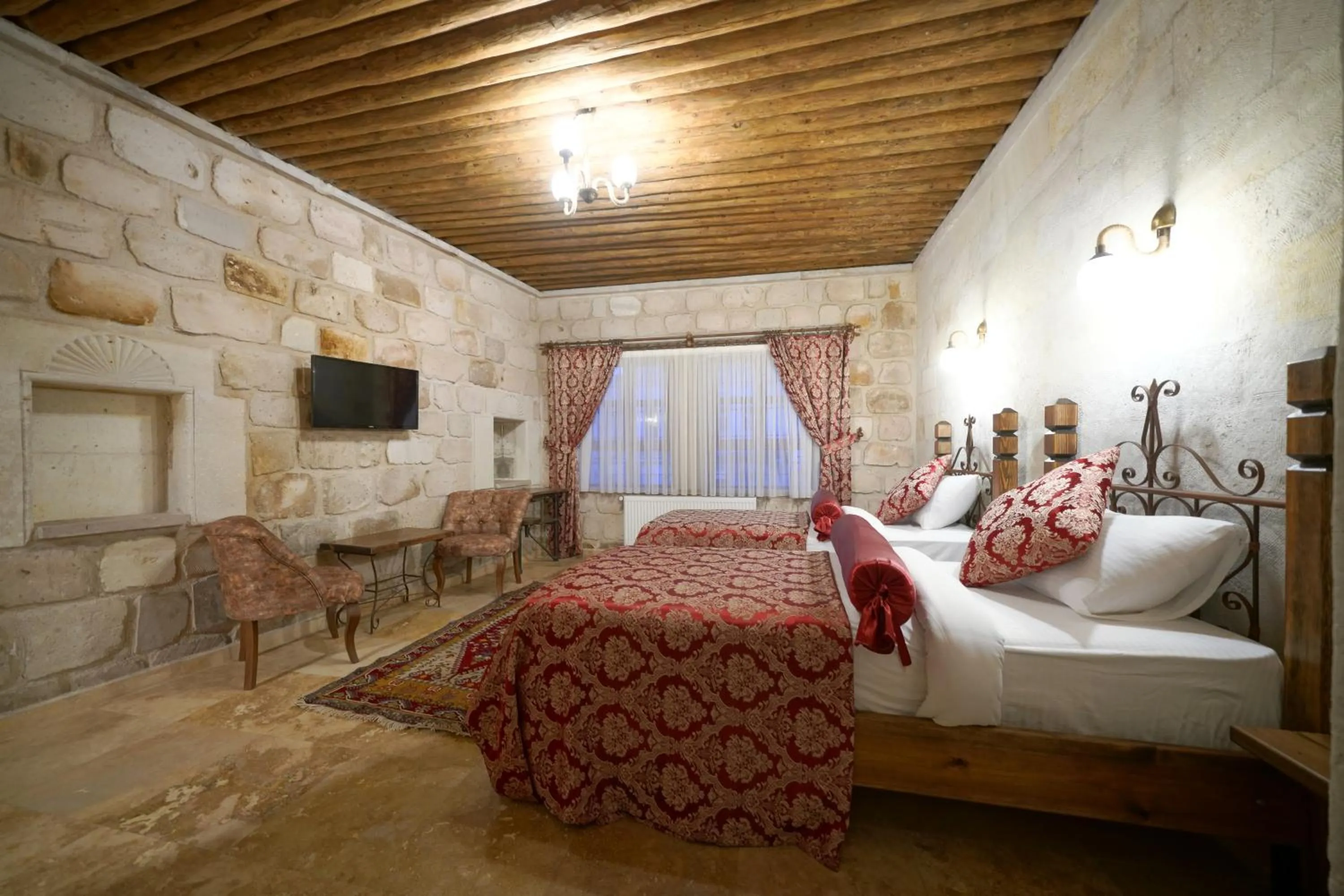 Bed in Kaya Konak Cave