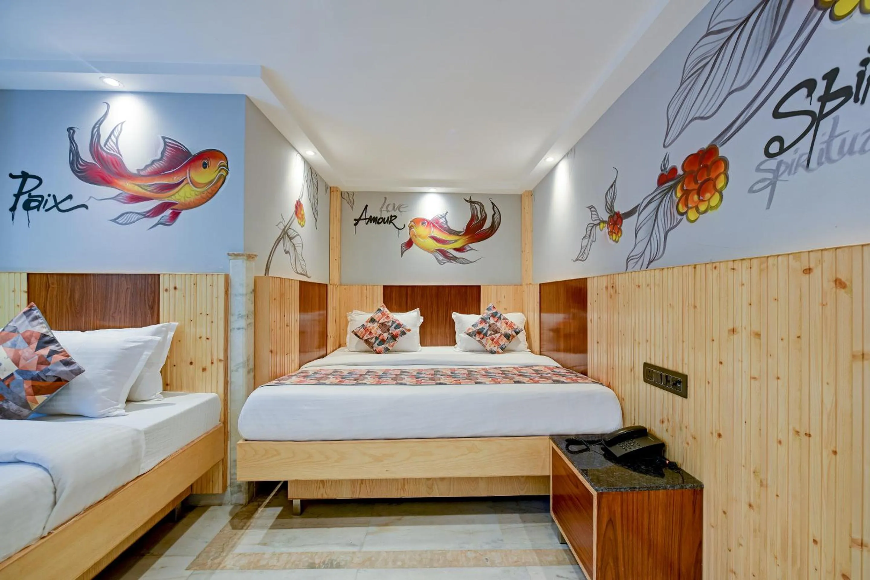 Photo of the whole room, Bed in Hotel Cottage Yes Please New Delhi