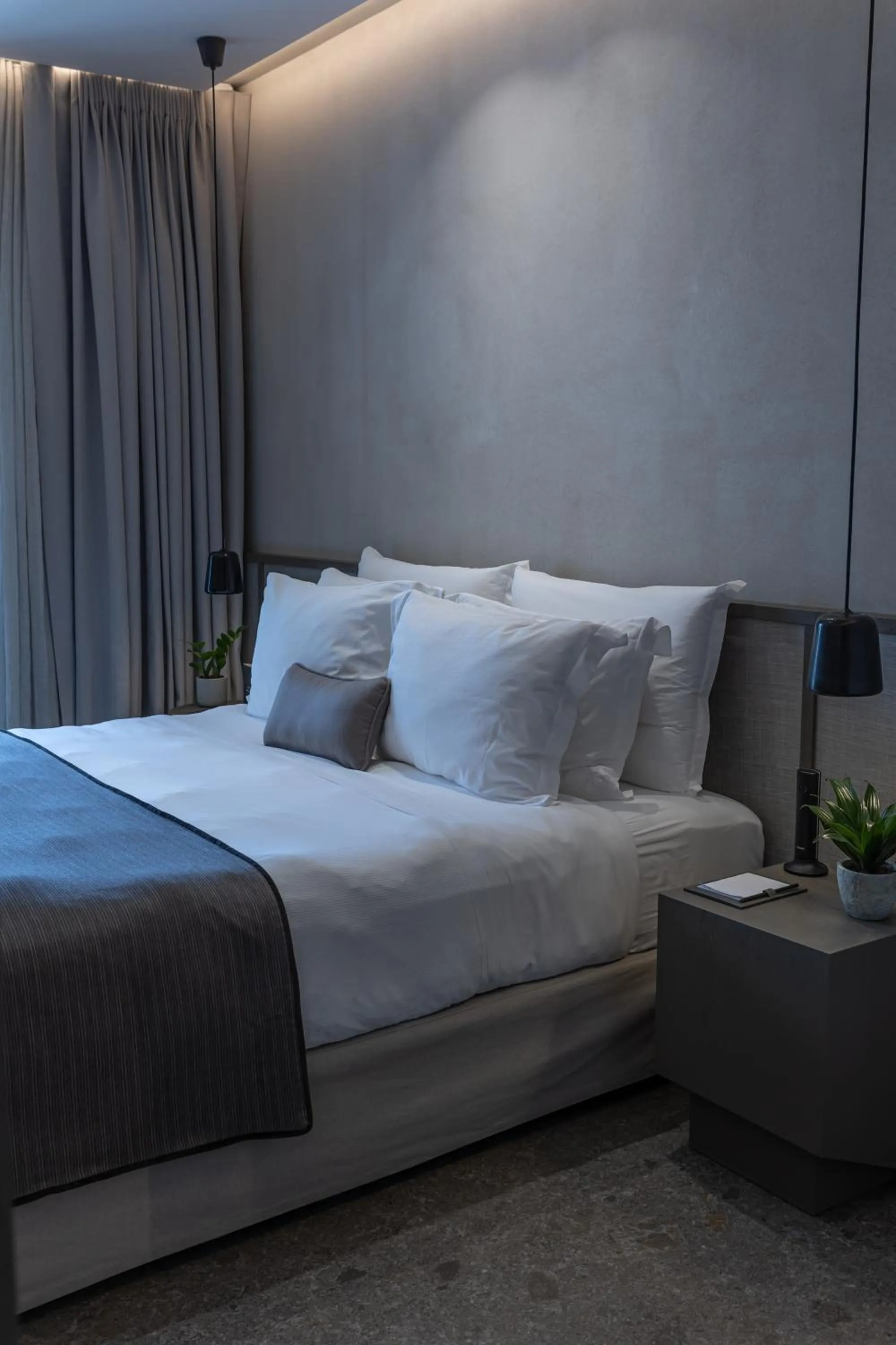 Bed in Noima Boutique Hotel Mykonos