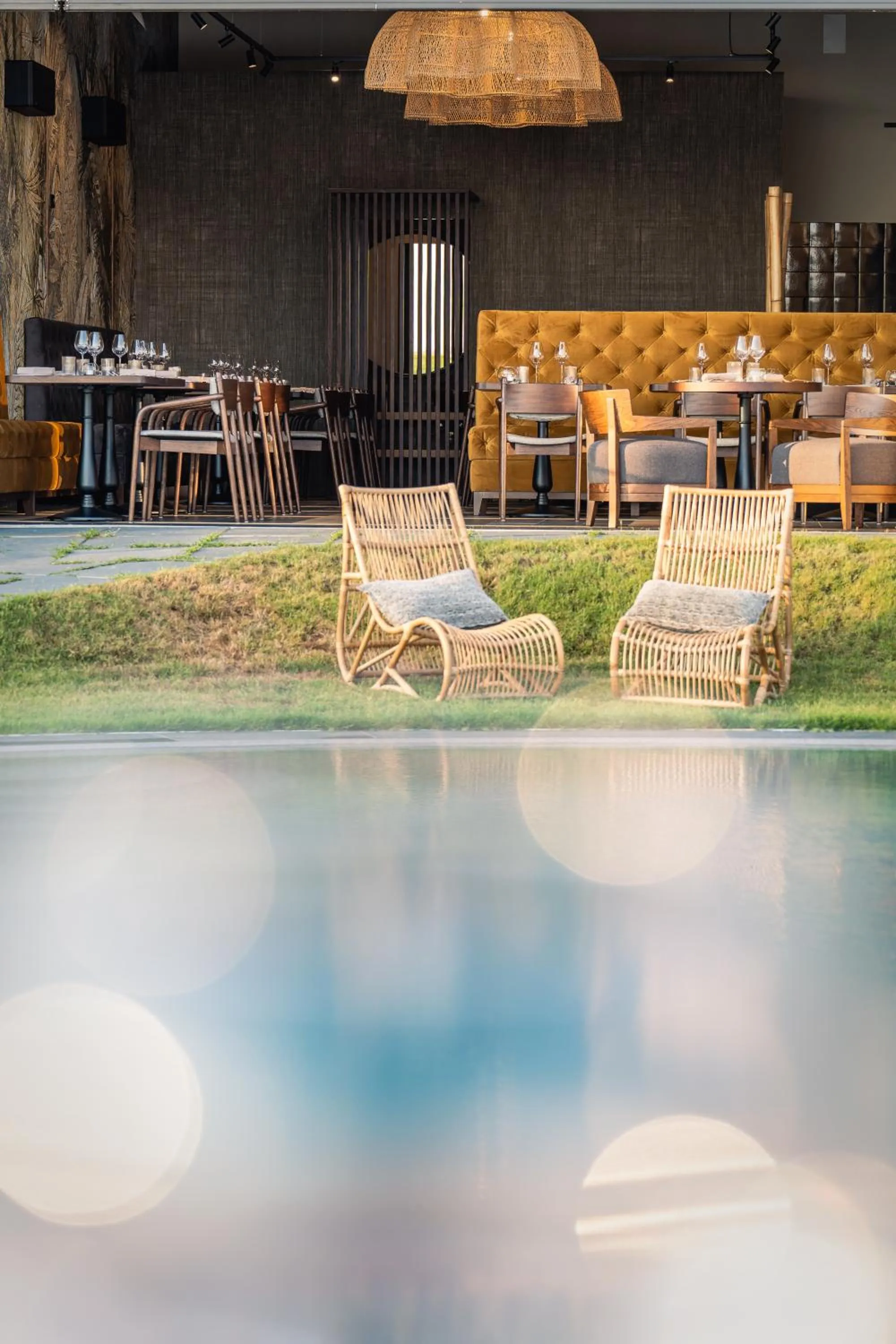 Patio in Hang Loose Cottage Hotel & Resort 4 stelle Gizzeria Calabria