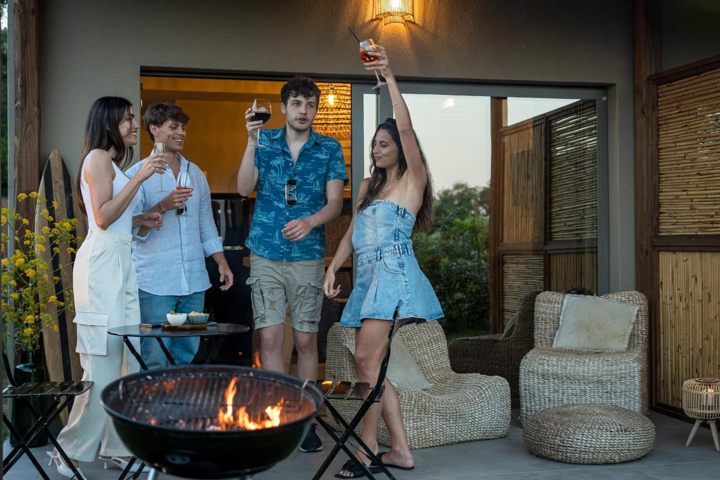 BBQ facilities in Hang Loose Cottage Hotel & Resort 4 stelle Gizzeria Calabria