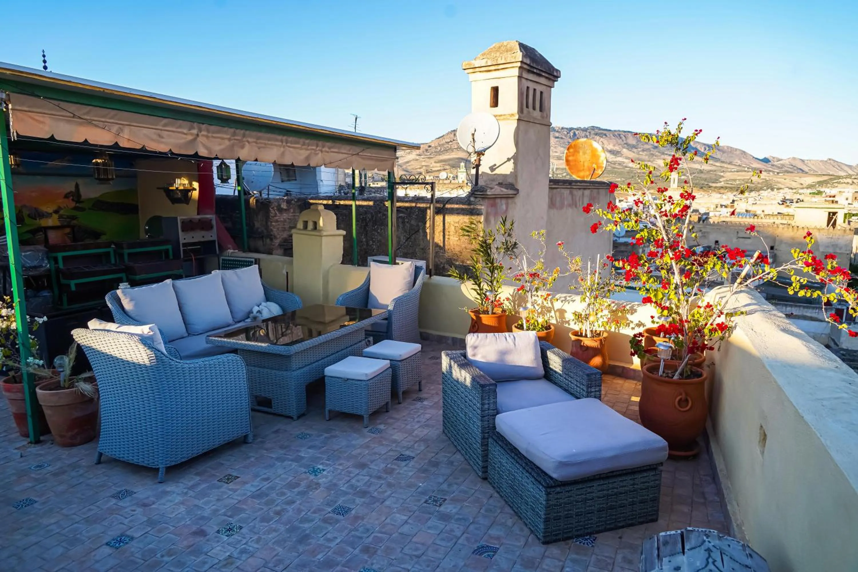 Balcony/Terrace in Riad Hadia Fes - Prestige Stay