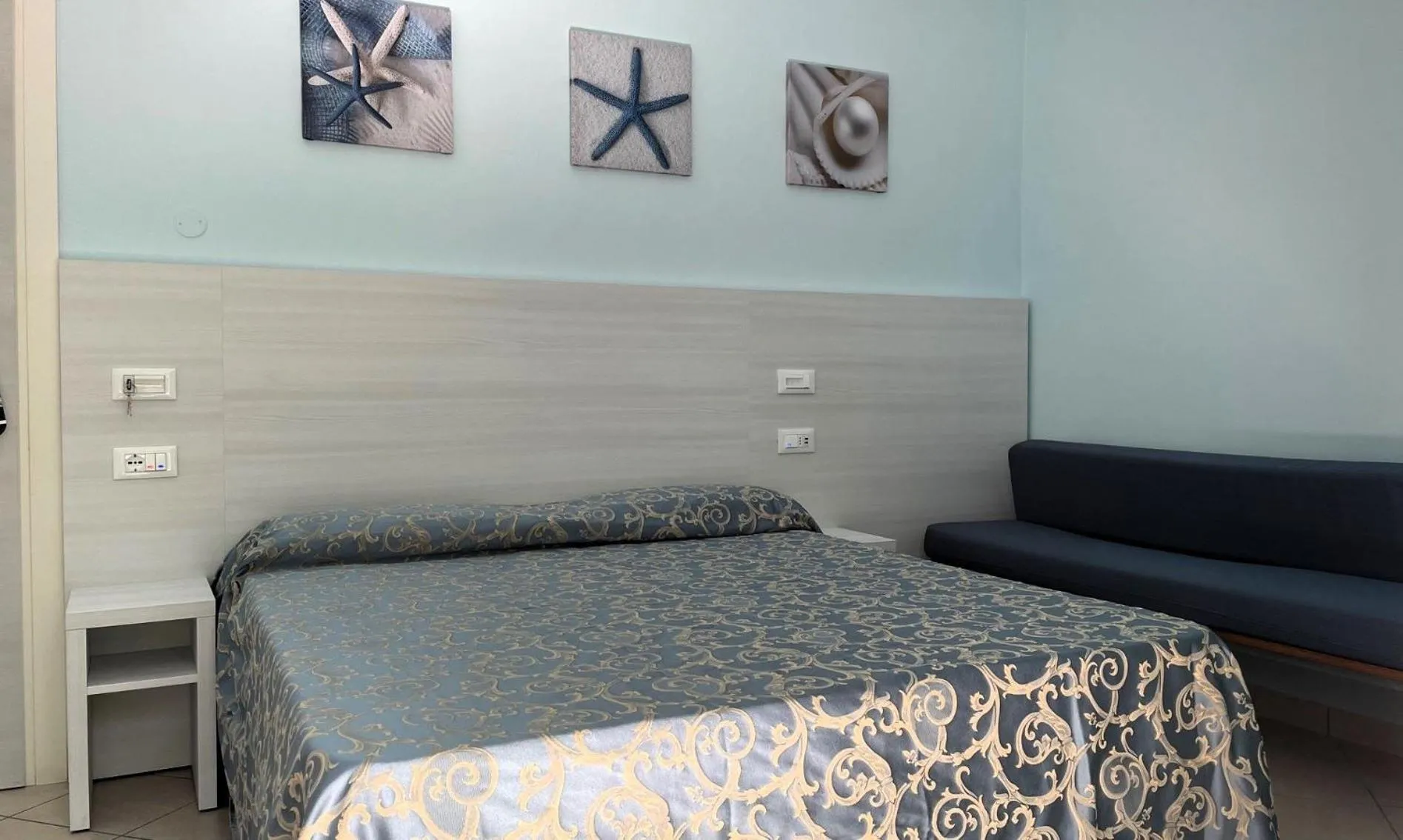 Bed in Hotel Mirabella