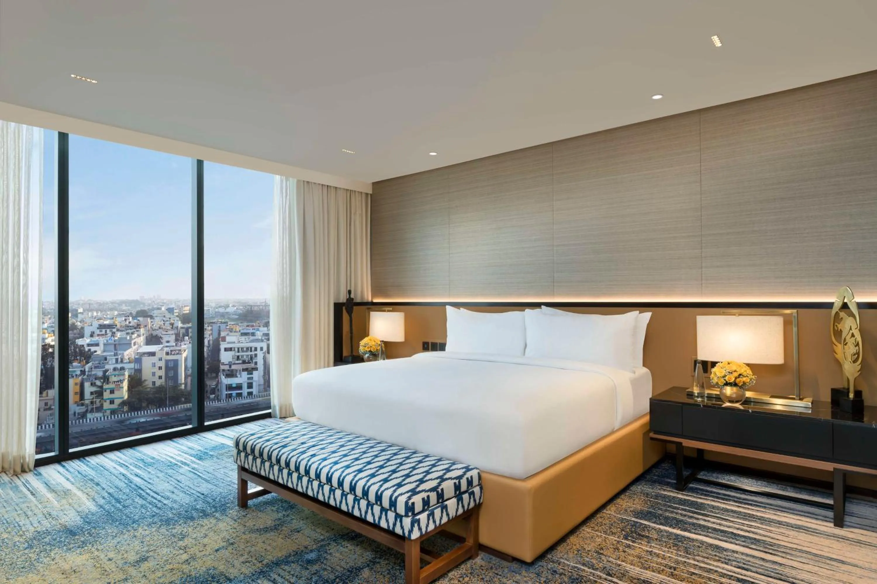 Bed in Hilton Bengaluru Embassy Manyata Business Park