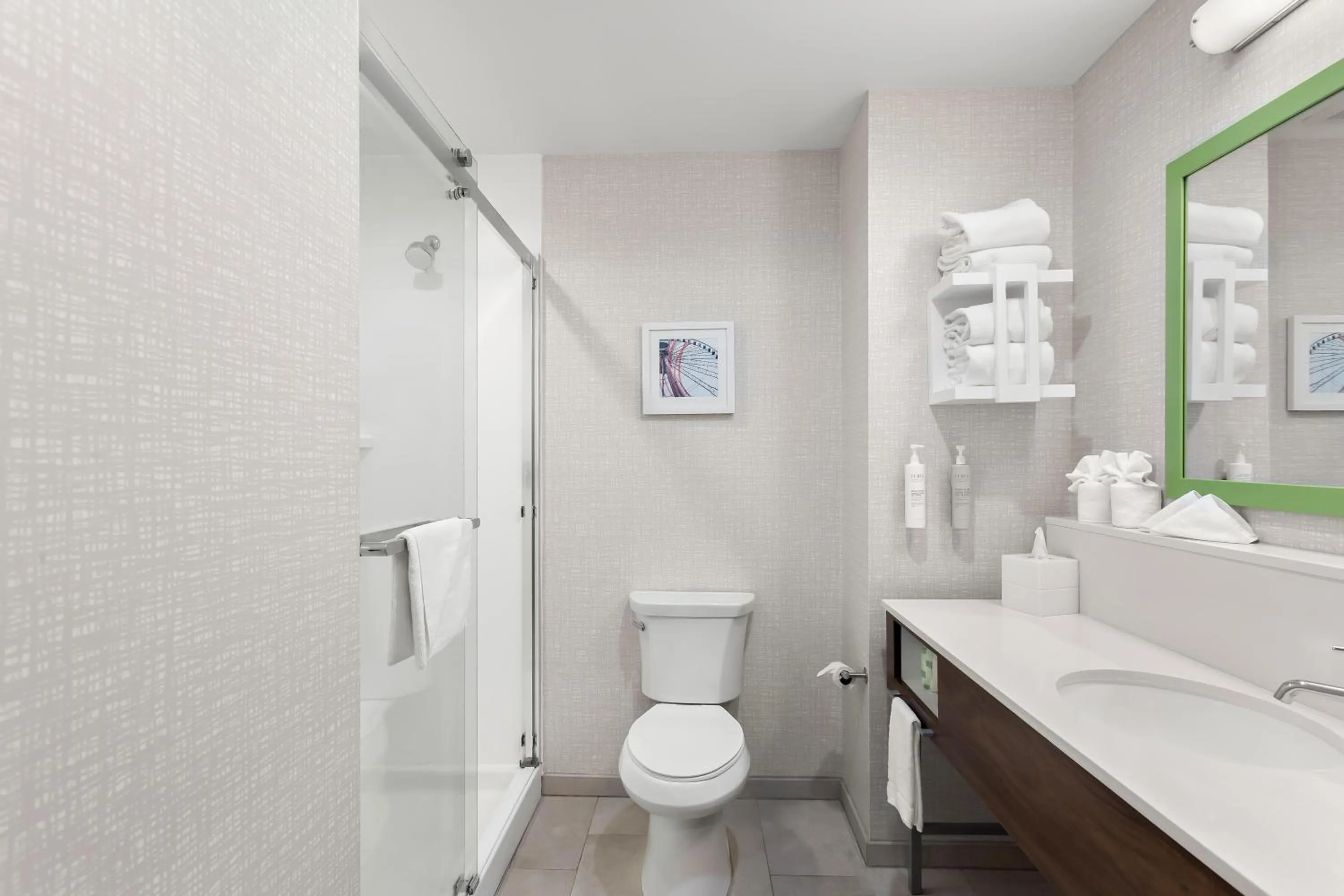 Bathroom in Hampton Inn By Hilton Huntley Chicago