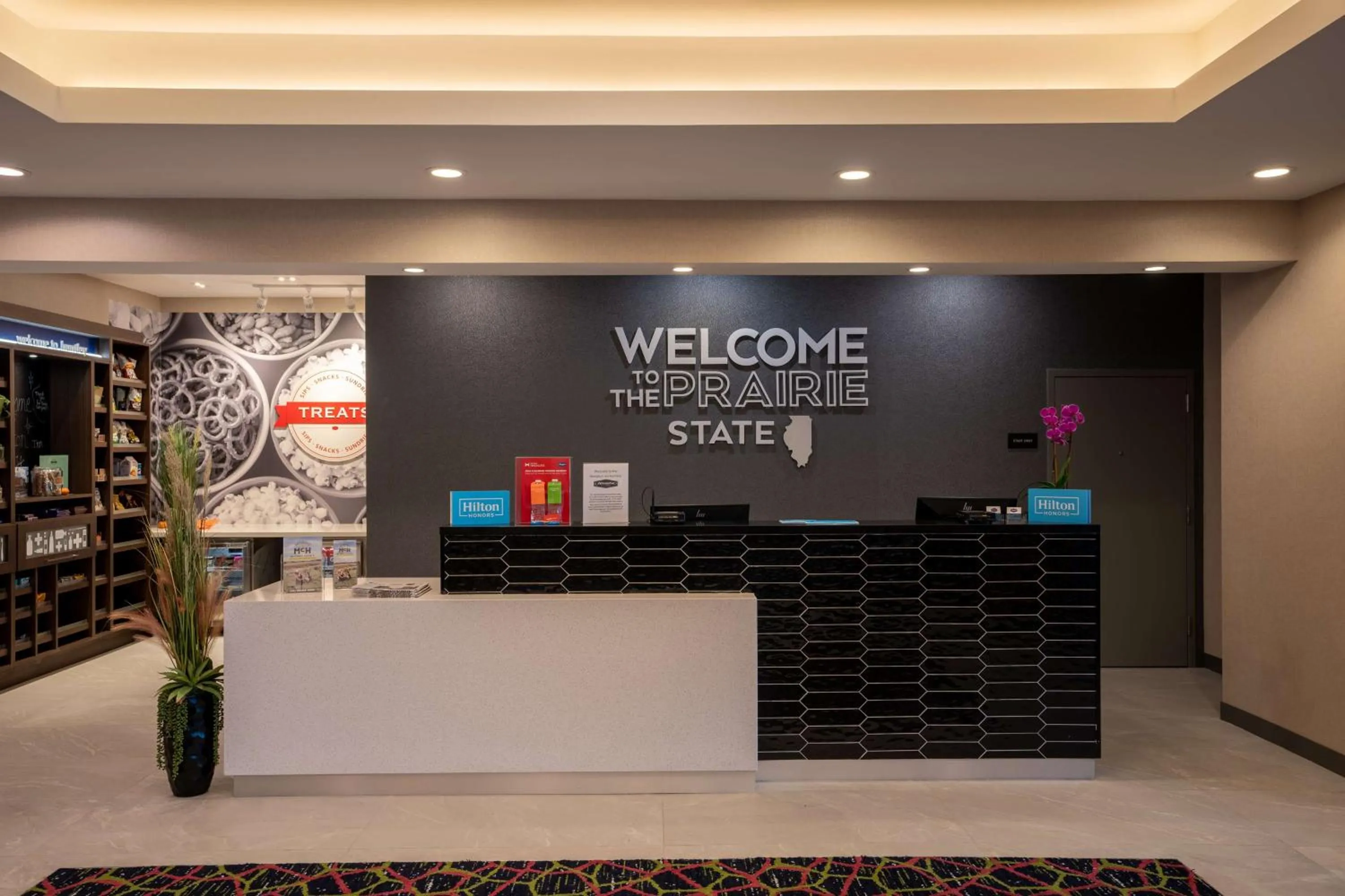 Lobby or reception in Hampton Inn By Hilton Huntley Chicago