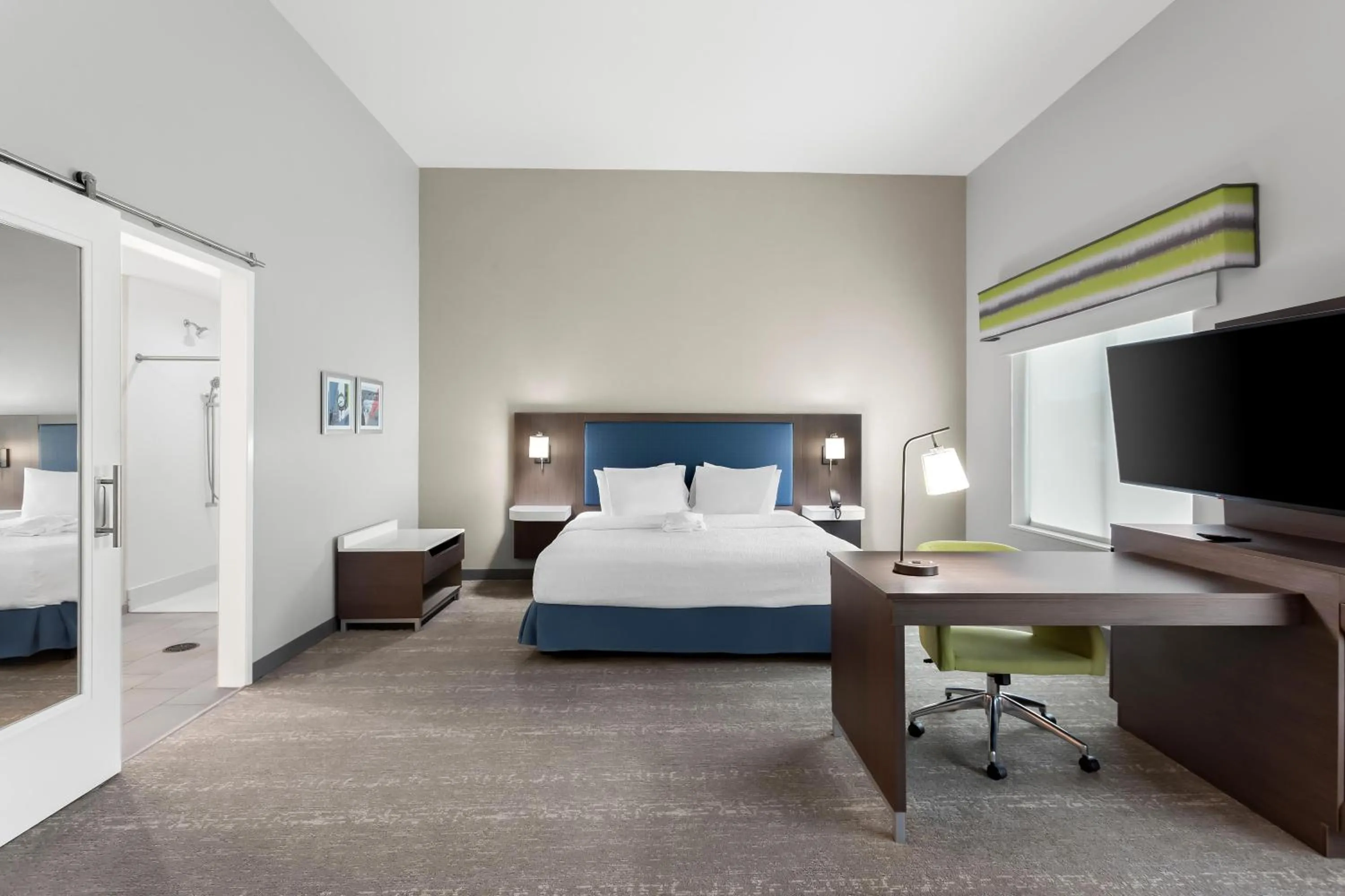 Bedroom, Bed in Hampton Inn By Hilton Huntley Chicago