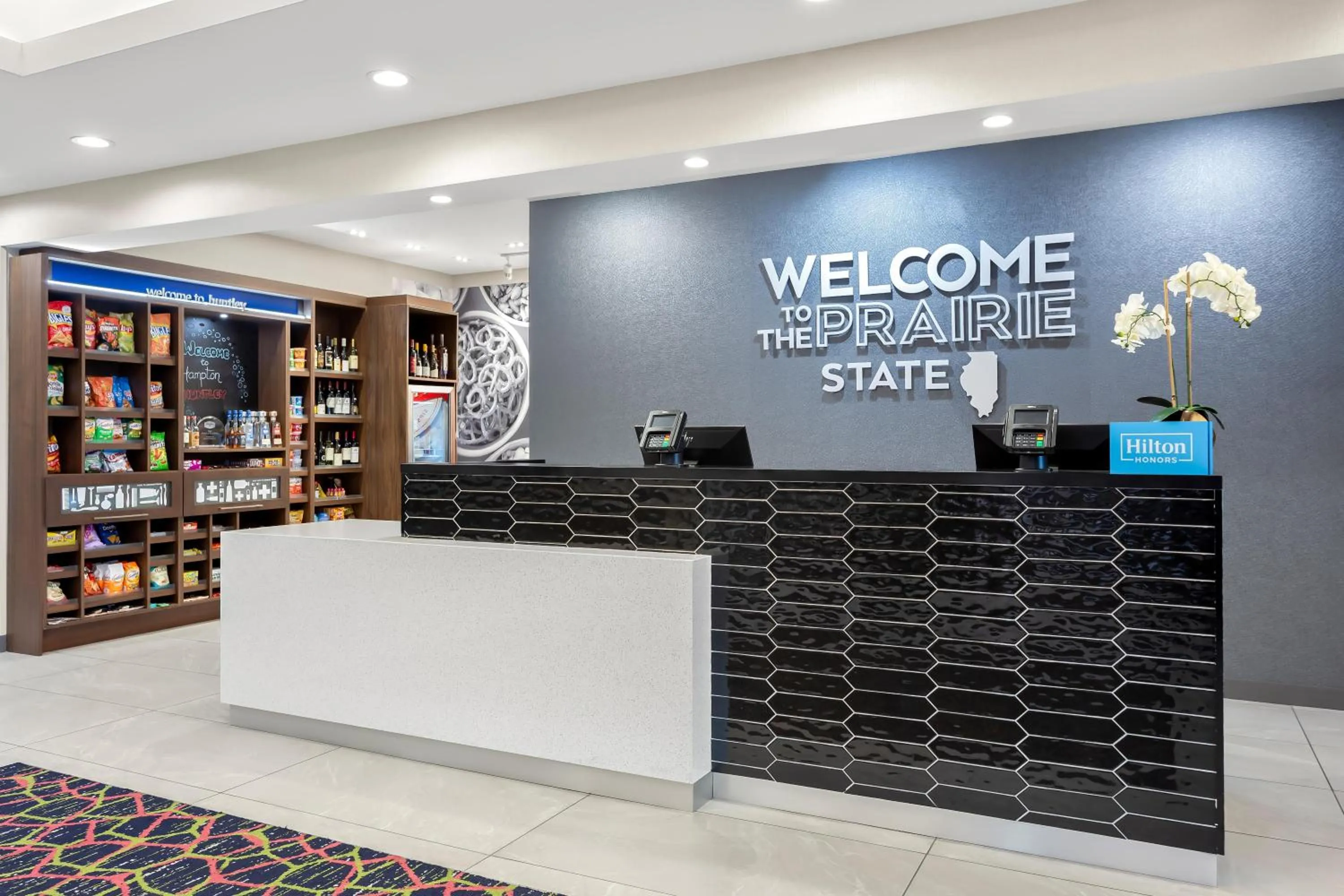 Lobby or reception in Hampton Inn By Hilton Huntley Chicago