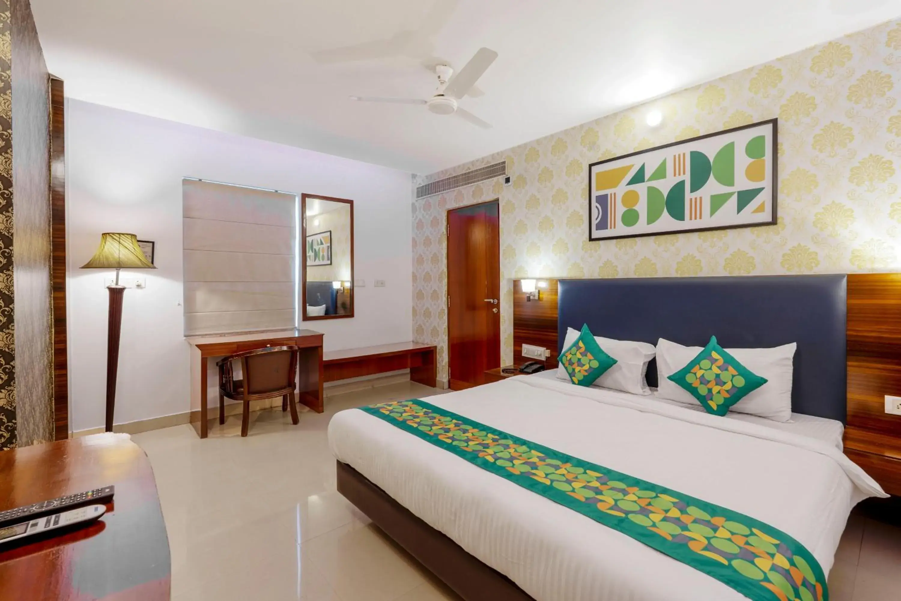 Bedroom, Bed in Treebo Seasons - Heritage Town Pondicherry Bedroom, Bed in Treebo Seasons - Heritage Town Pondicherry