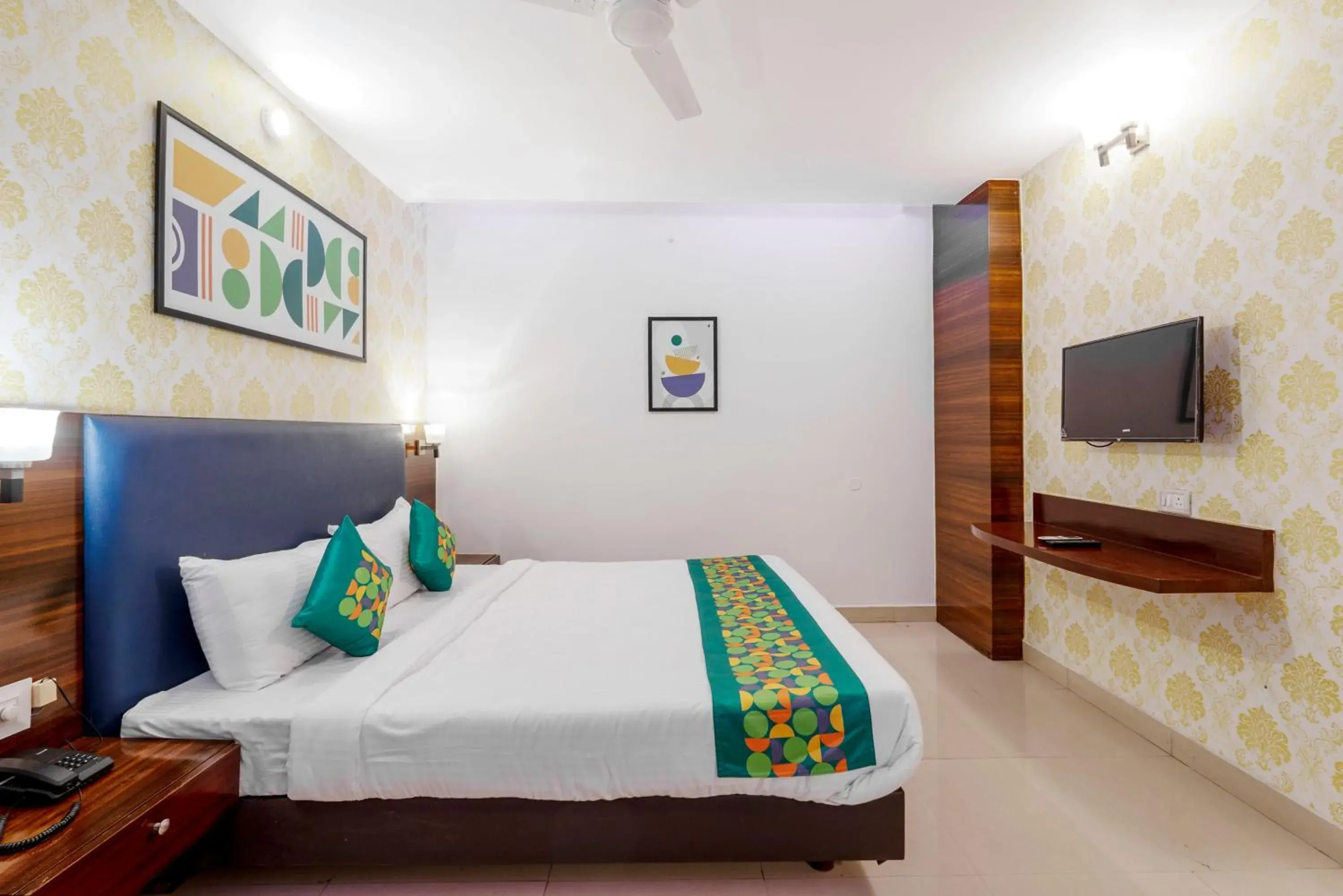 Bedroom, Bed in Treebo Seasons - Heritage Town Pondicherry Bedroom, Bed in Treebo Seasons - Heritage Town Pondicherry