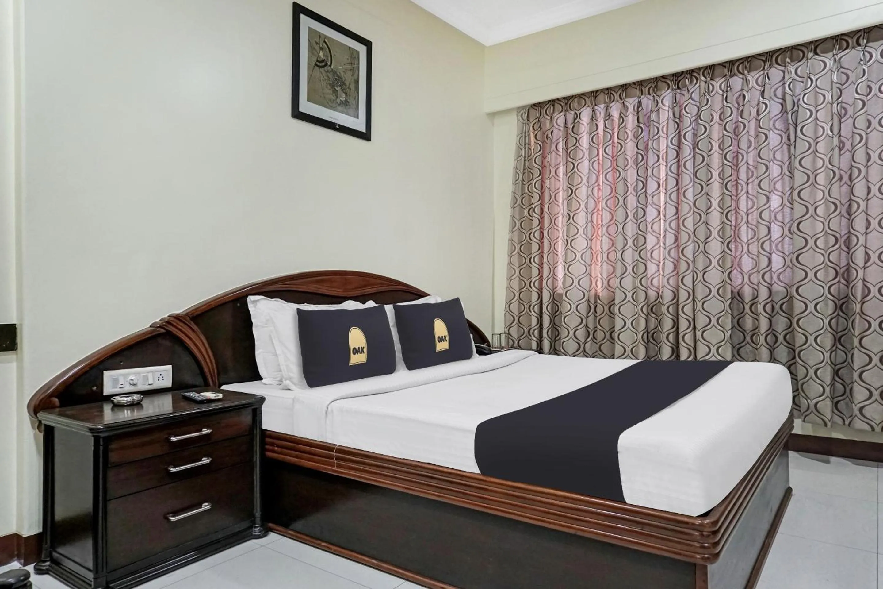 Bedroom, Bed in Super Townhouse OAK Gharonda Residency Near Sant Tukaram Nagar Metro Station