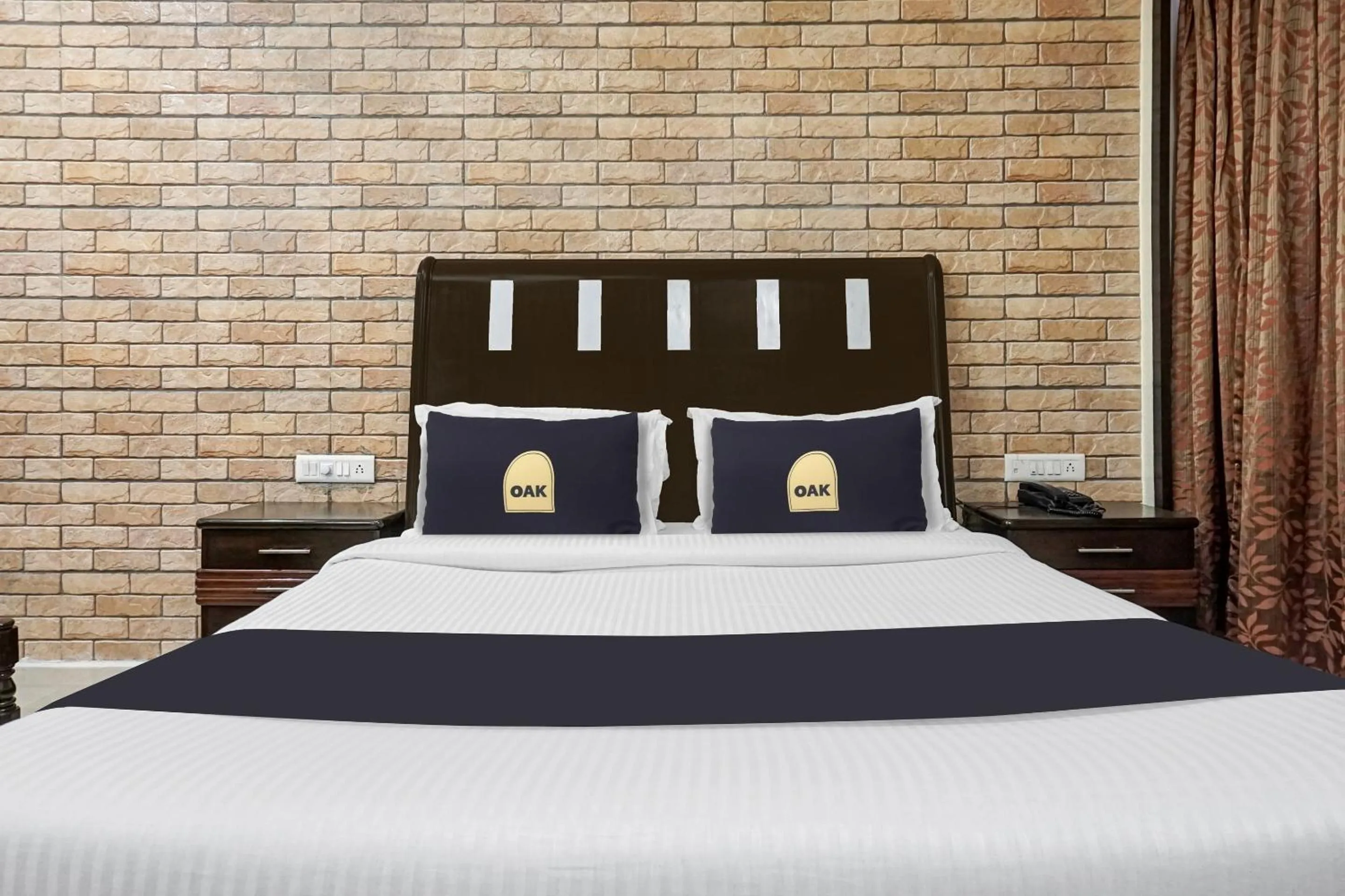 Bedroom, Bed in Super Townhouse OAK Gharonda Residency Near Sant Tukaram Nagar Metro Station