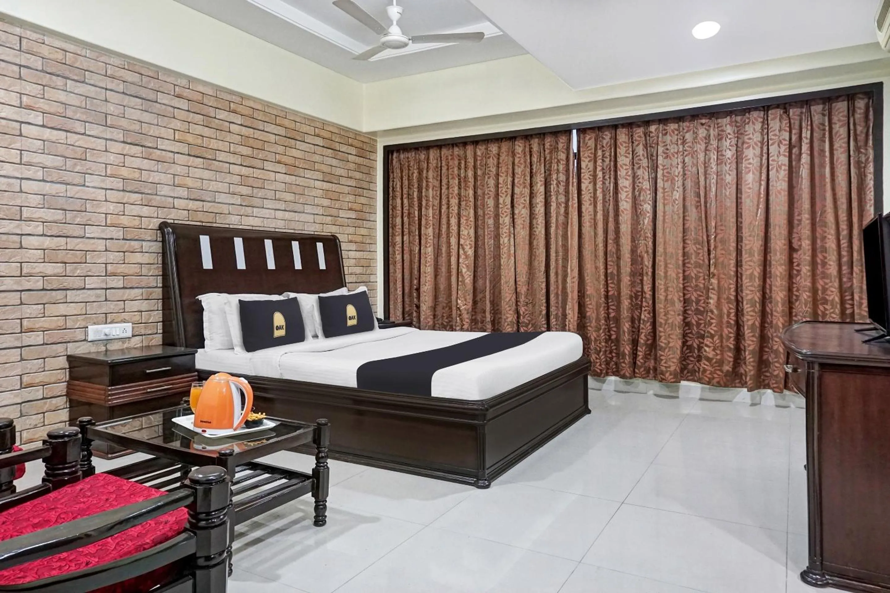 Bedroom, Bed in Super Townhouse OAK Gharonda Residency Near Sant Tukaram Nagar Metro Station