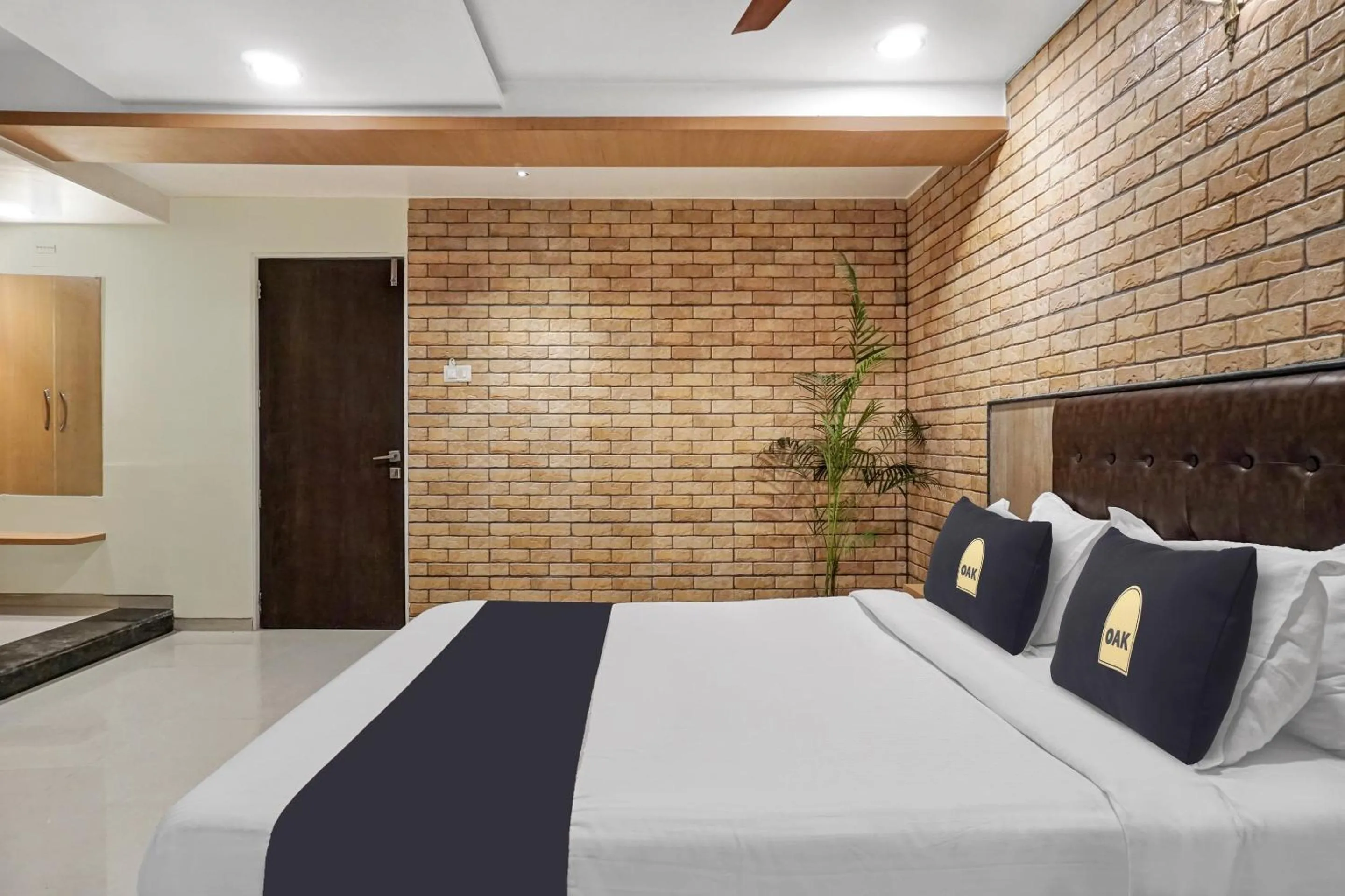 Bedroom, Bed in Super Townhouse OAK Gharonda Residency Near Sant Tukaram Nagar Metro Station