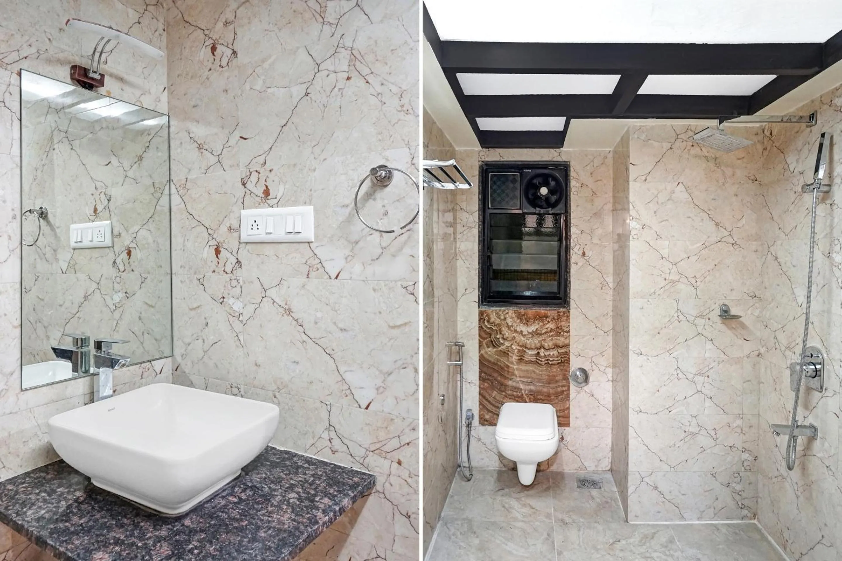 Bathroom in Super Townhouse OAK Gharonda Residency Near Sant Tukaram Nagar Metro Station