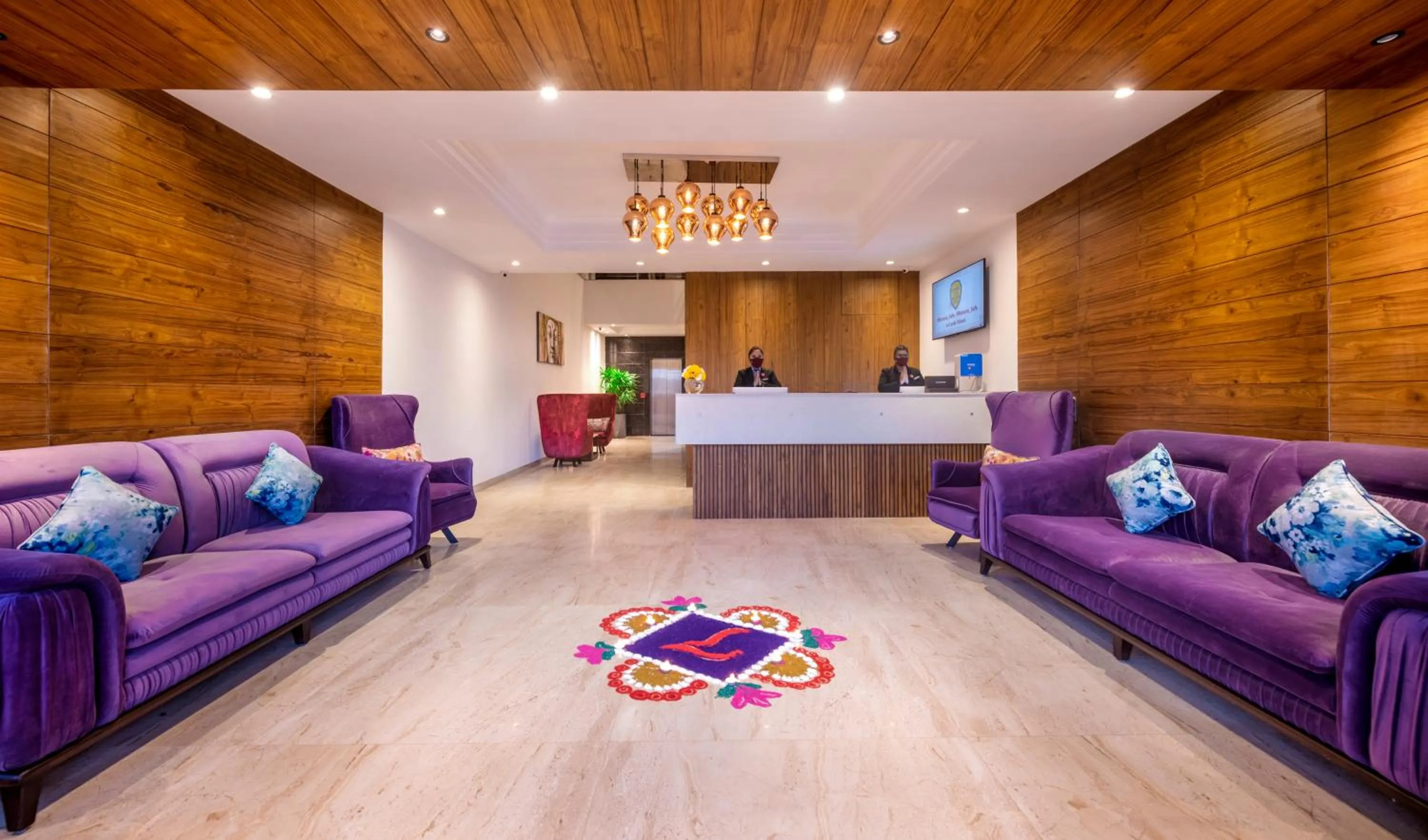 Seating area in Lords Inn Chandigarh Zirakpur