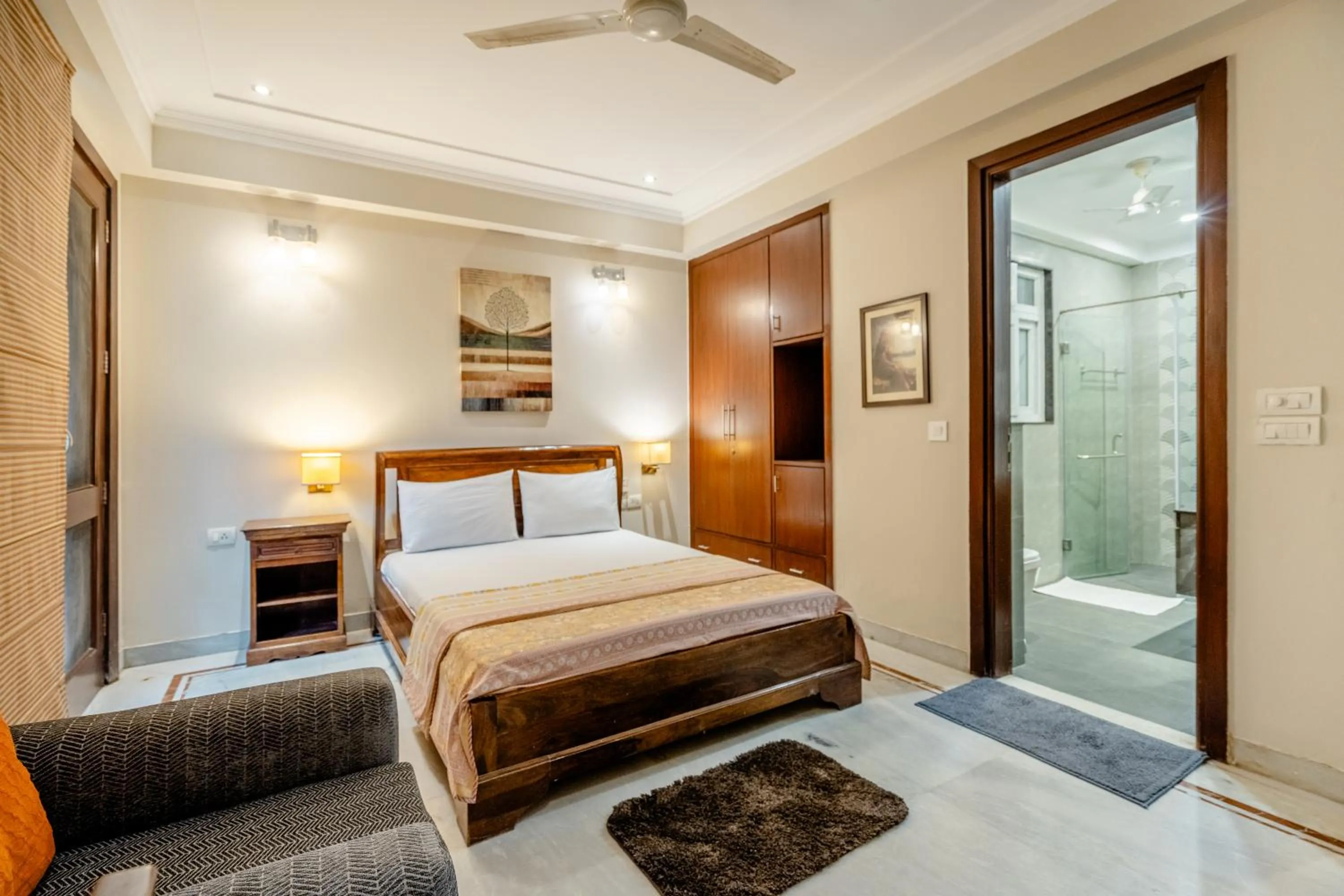 Bed in Tree of Life Bed & Breakfast