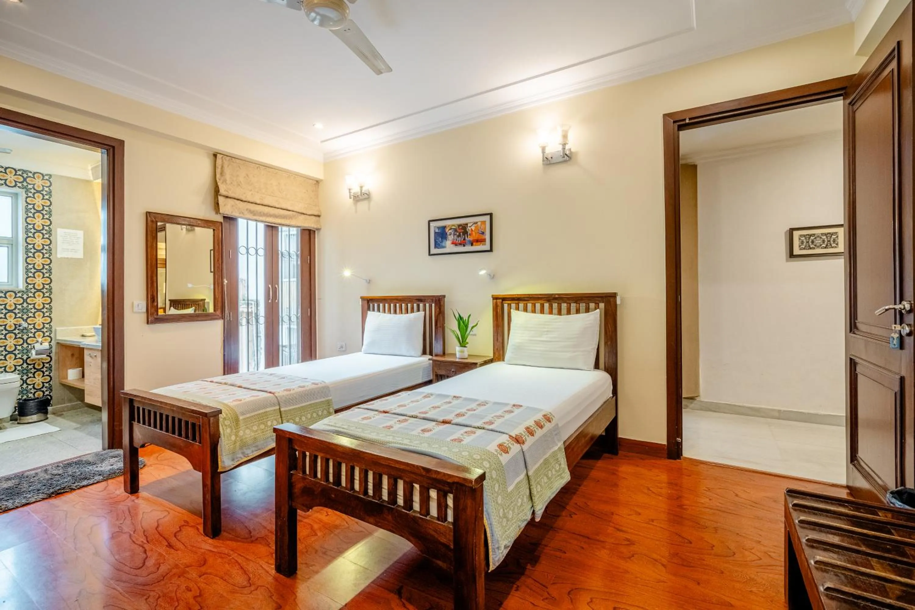 Bed in Tree of Life Bed & Breakfast