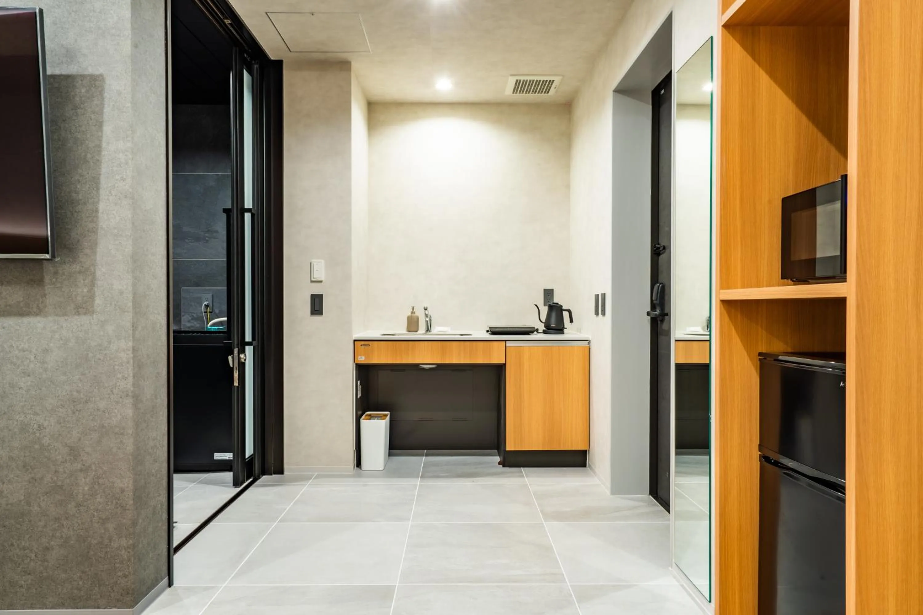 Kitchen or kitchenette in Randor Hotel Hiroshima Prestige