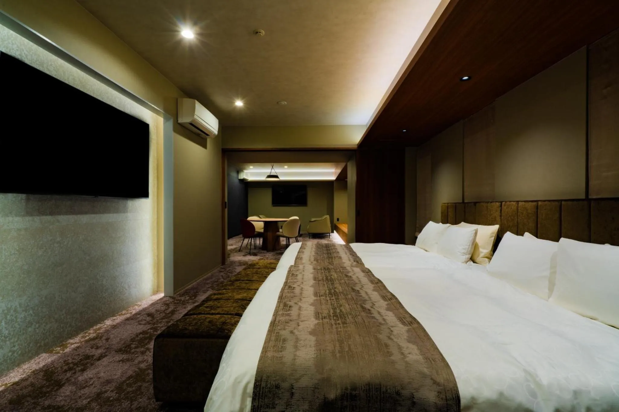 Bed in Randor Hotel Hiroshima Prestige