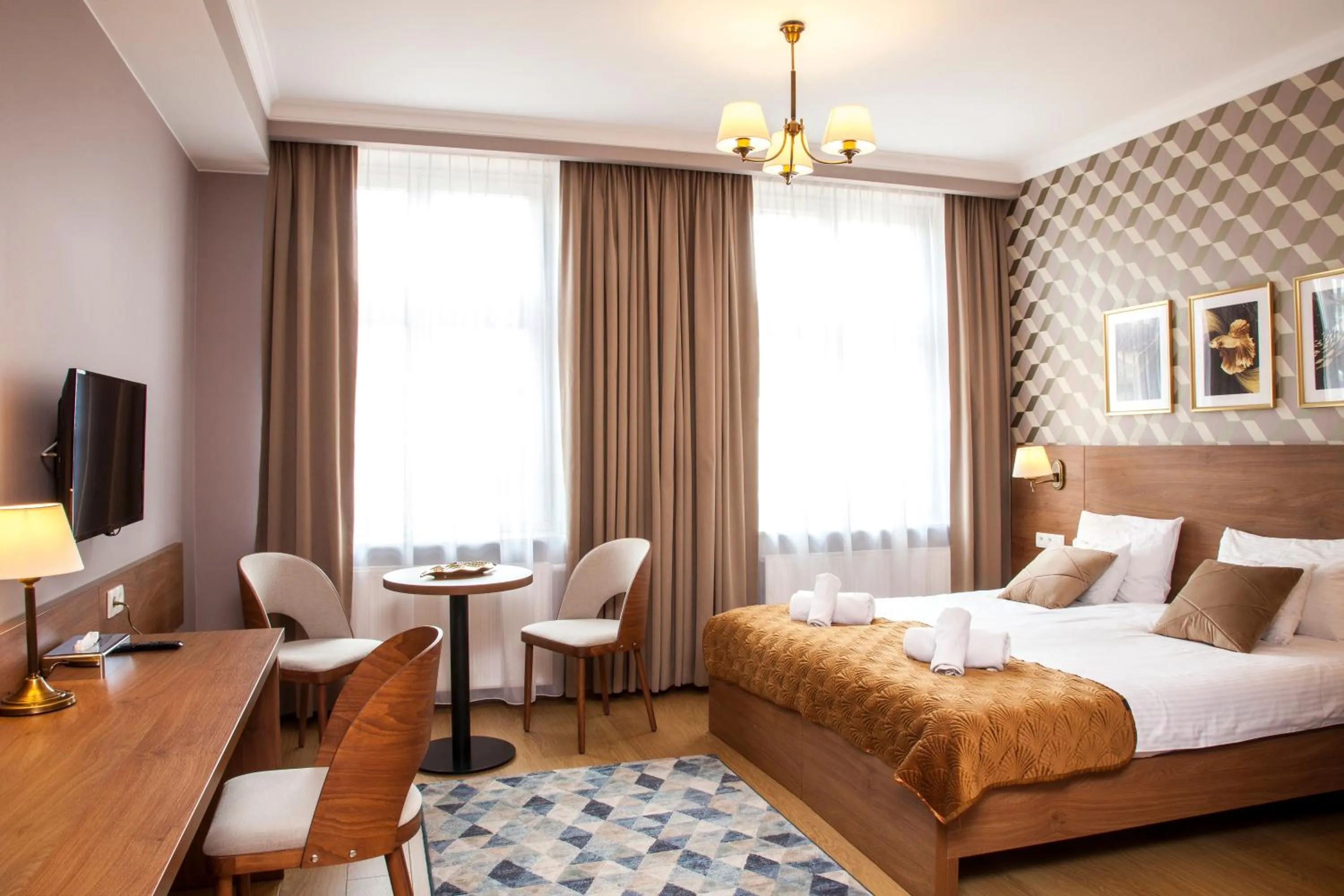 Photo of the whole room, Bed in Portal House Apartments