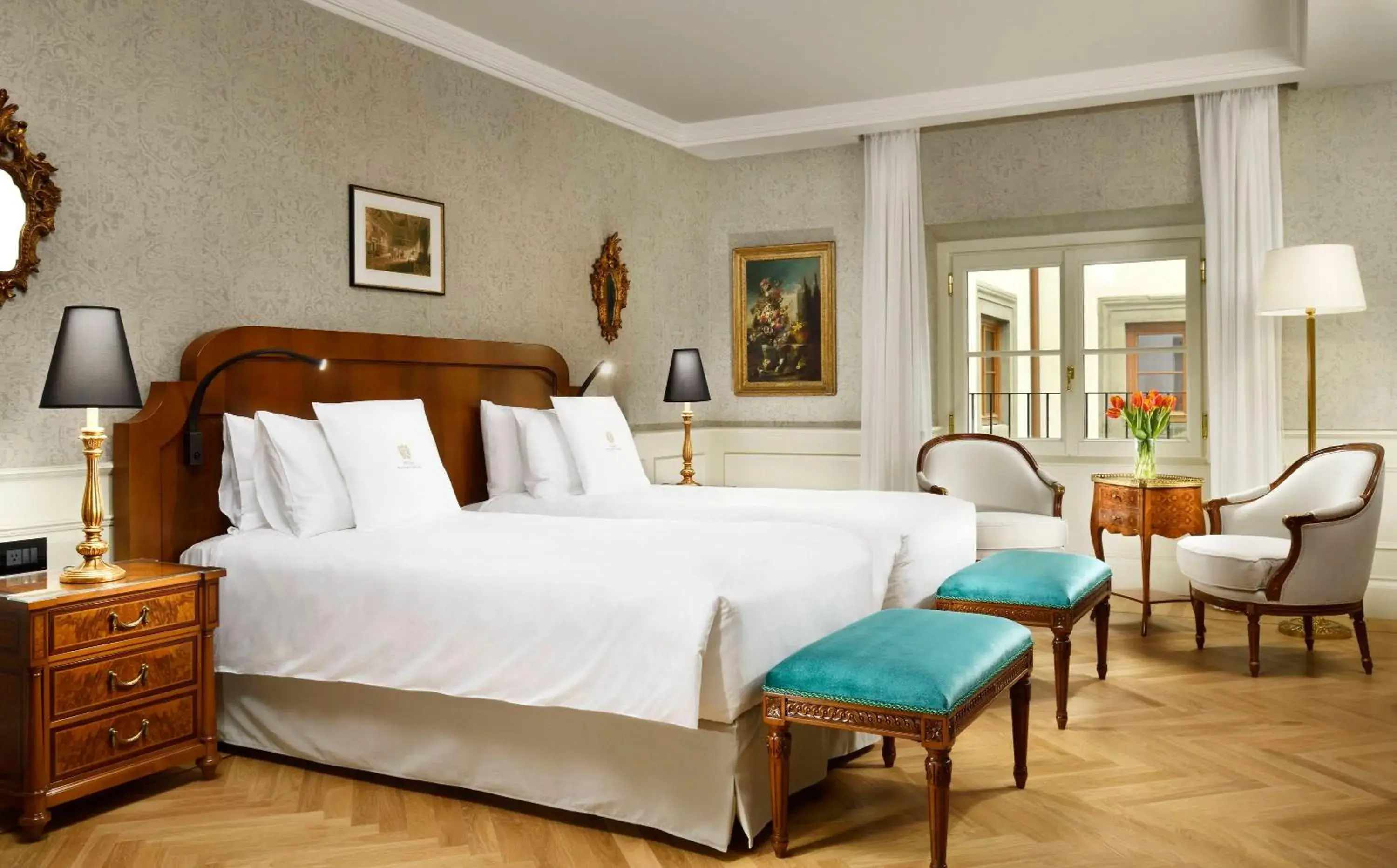 Bed in Palazzo Portinari Salviati Residenza D'Epoca Bed in Palazzo Portinari Salviati Residenza D'Epoca