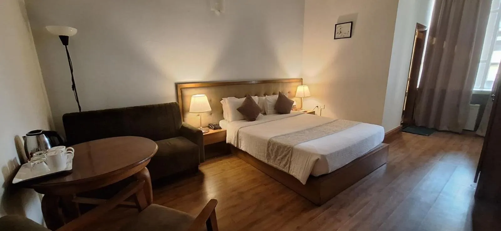 Bed in Hotel Tragopan