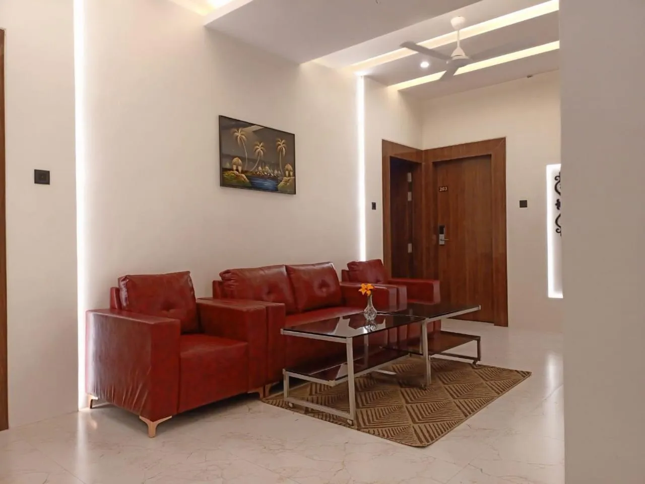 Inner courtyard view in Hotel Rose Gold