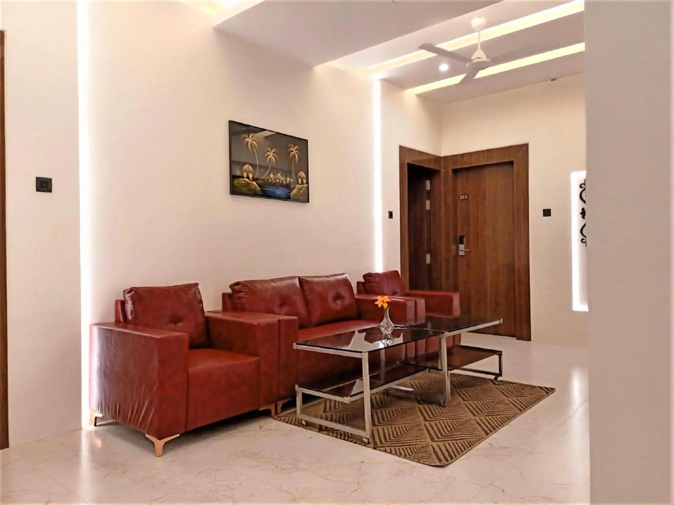 Seating area in Hotel Rose Gold