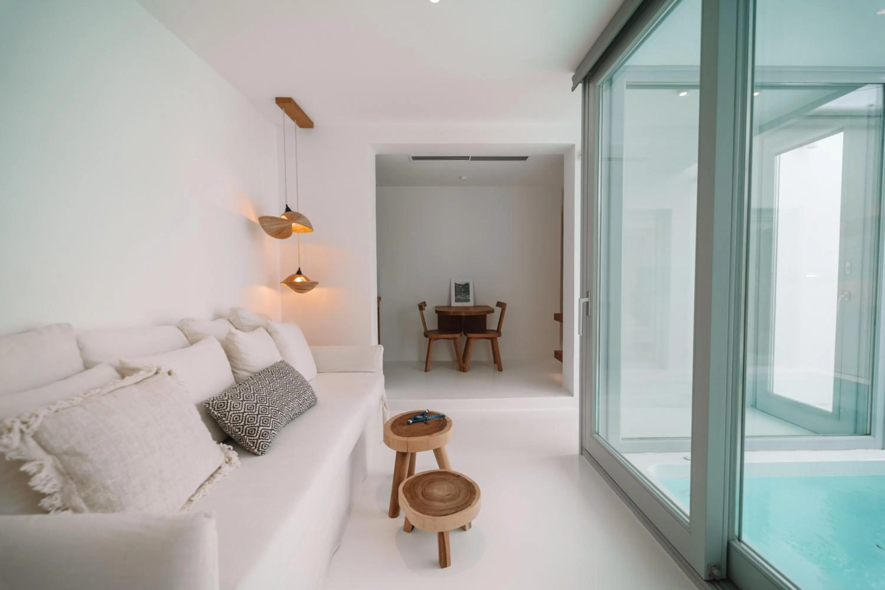 Living room in Nelya Suites