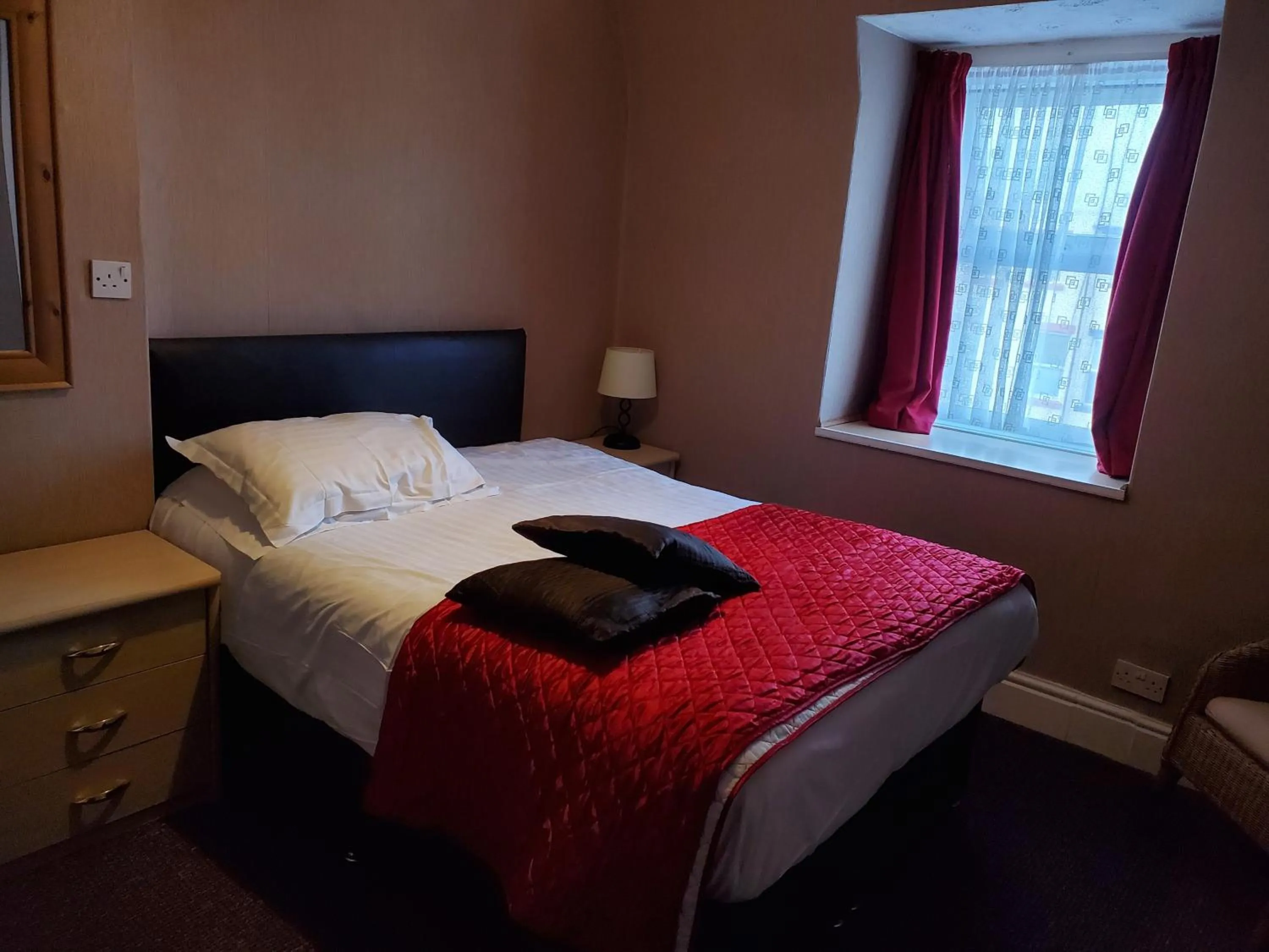 Bed in the cumbrian hotel