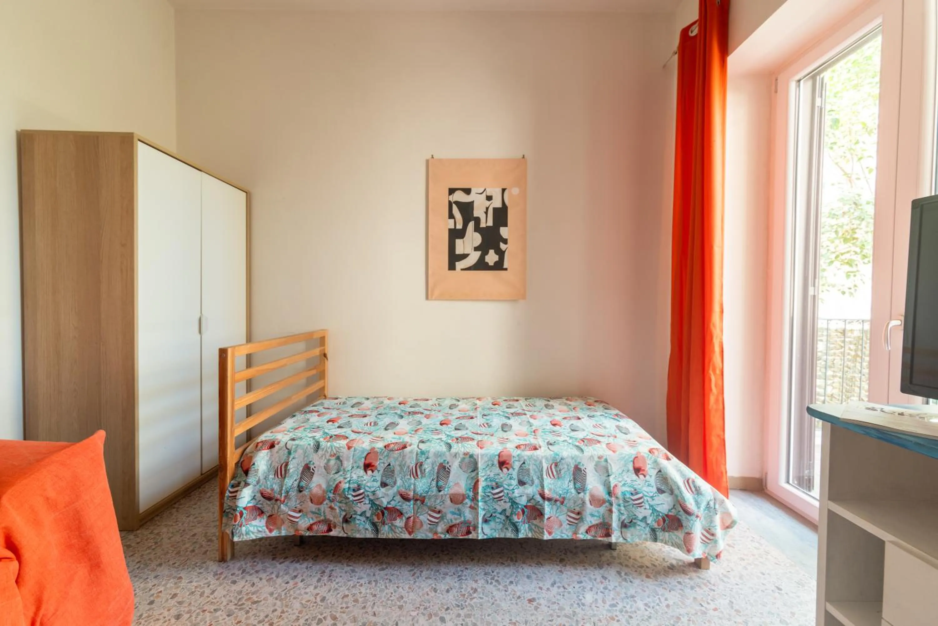 Communal lounge/ TV room, Bed in Villa dei Sogni - Aparthotel Ischia Ponte