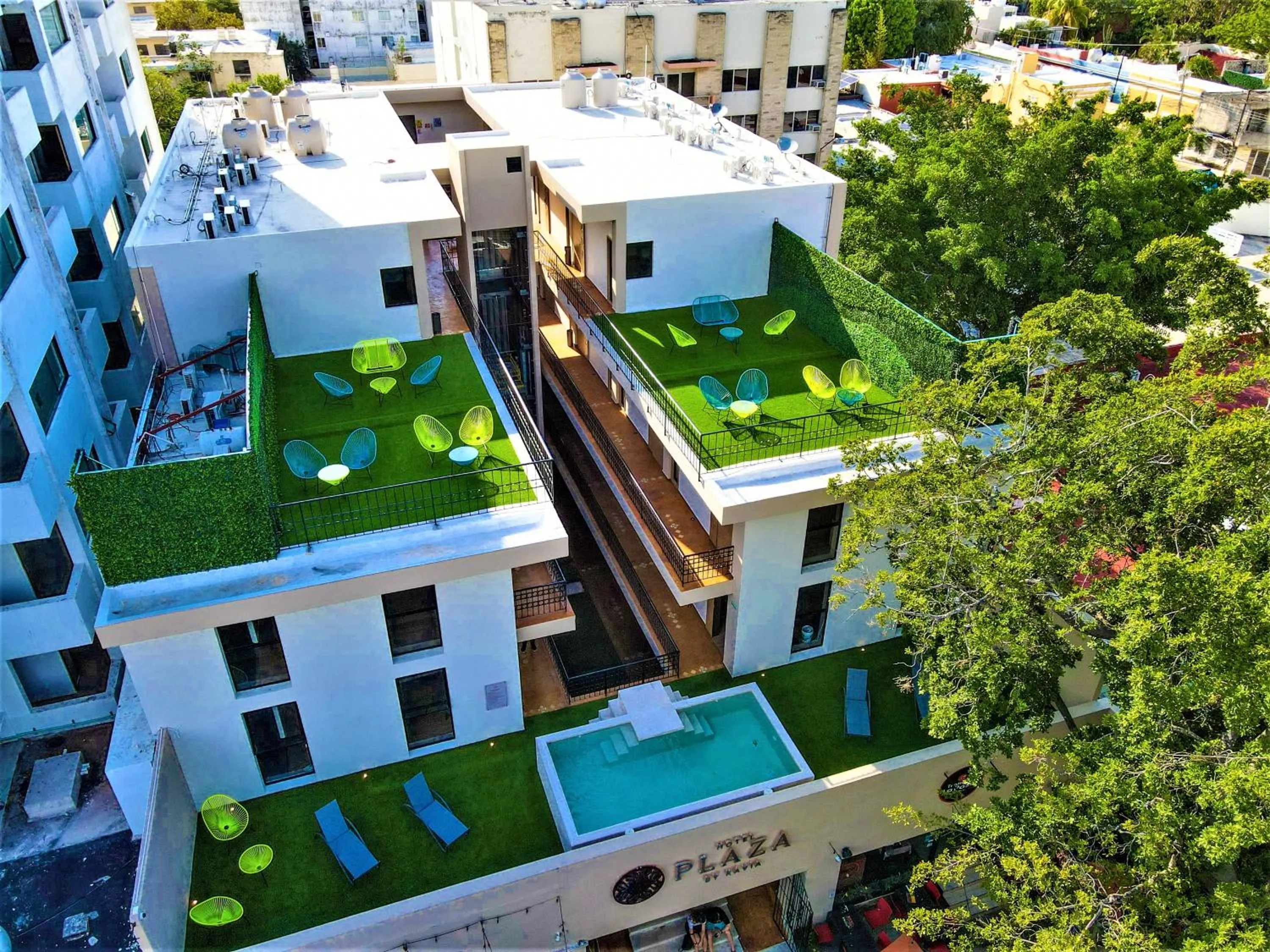 Bird's eye view in Hotel Plaza by Kavia