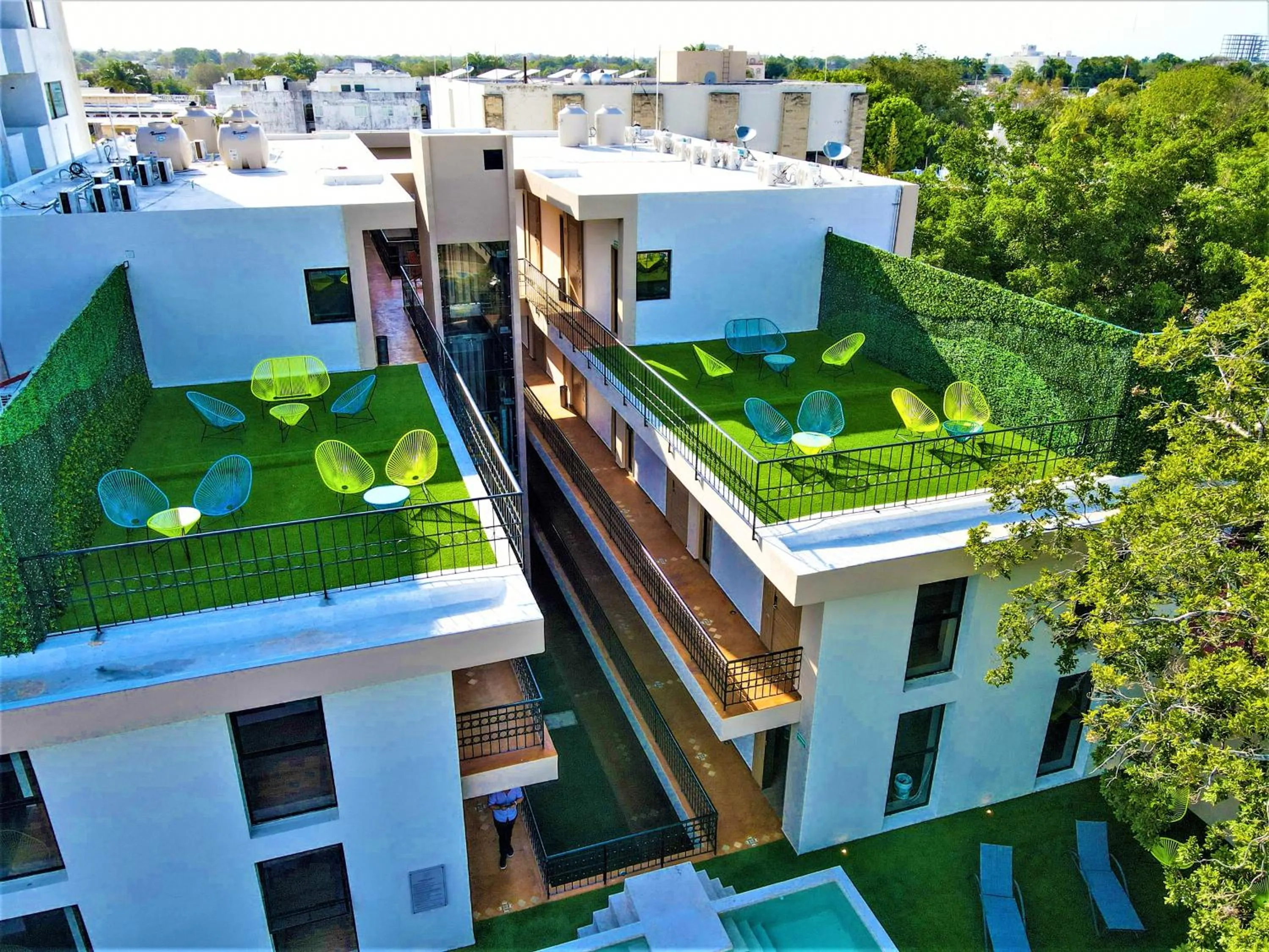 Bird's eye view in Hotel Plaza by Kavia