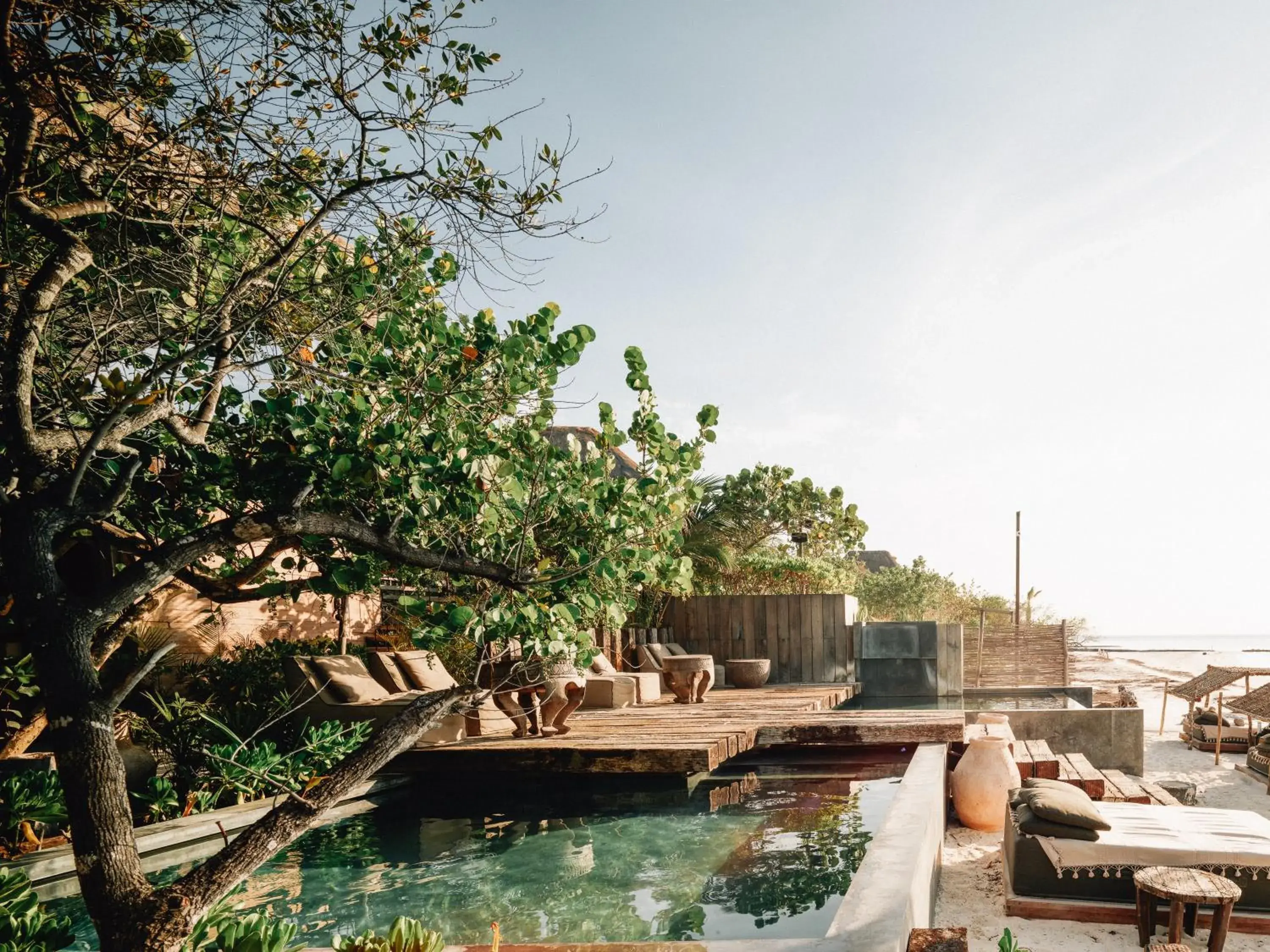 Swimming pool in Nômade Temple Holbox Swimming pool in Nômade Temple Holbox