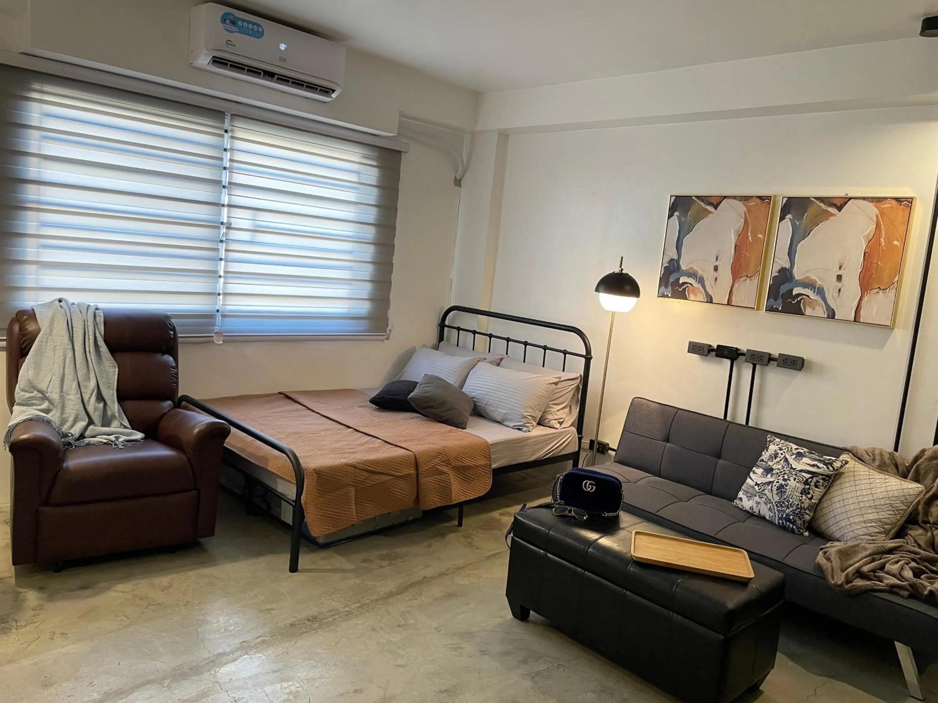 Seating area, Bed in CRIB 253 Subic Bay