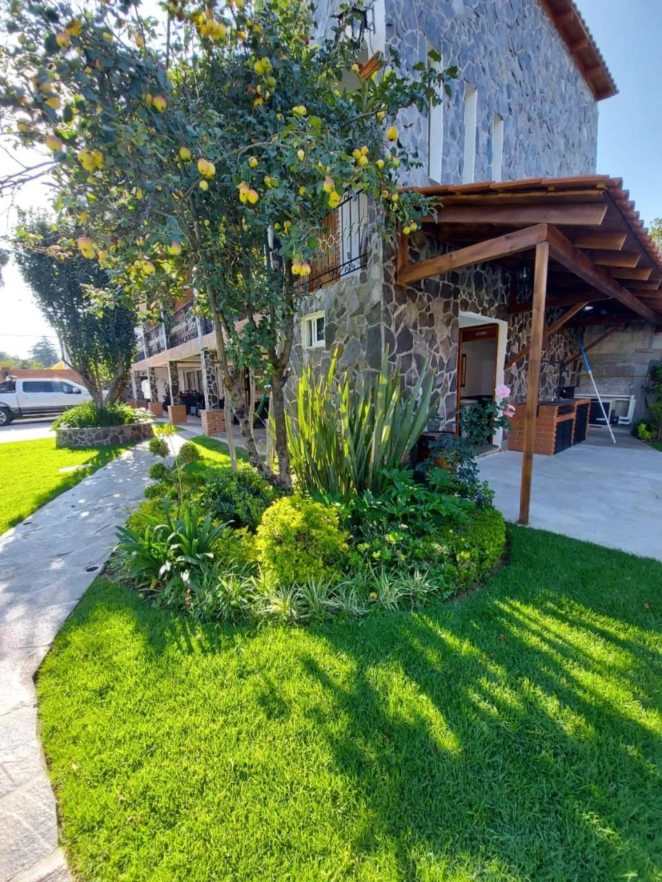 Garden view in Cabañas Doña Anita