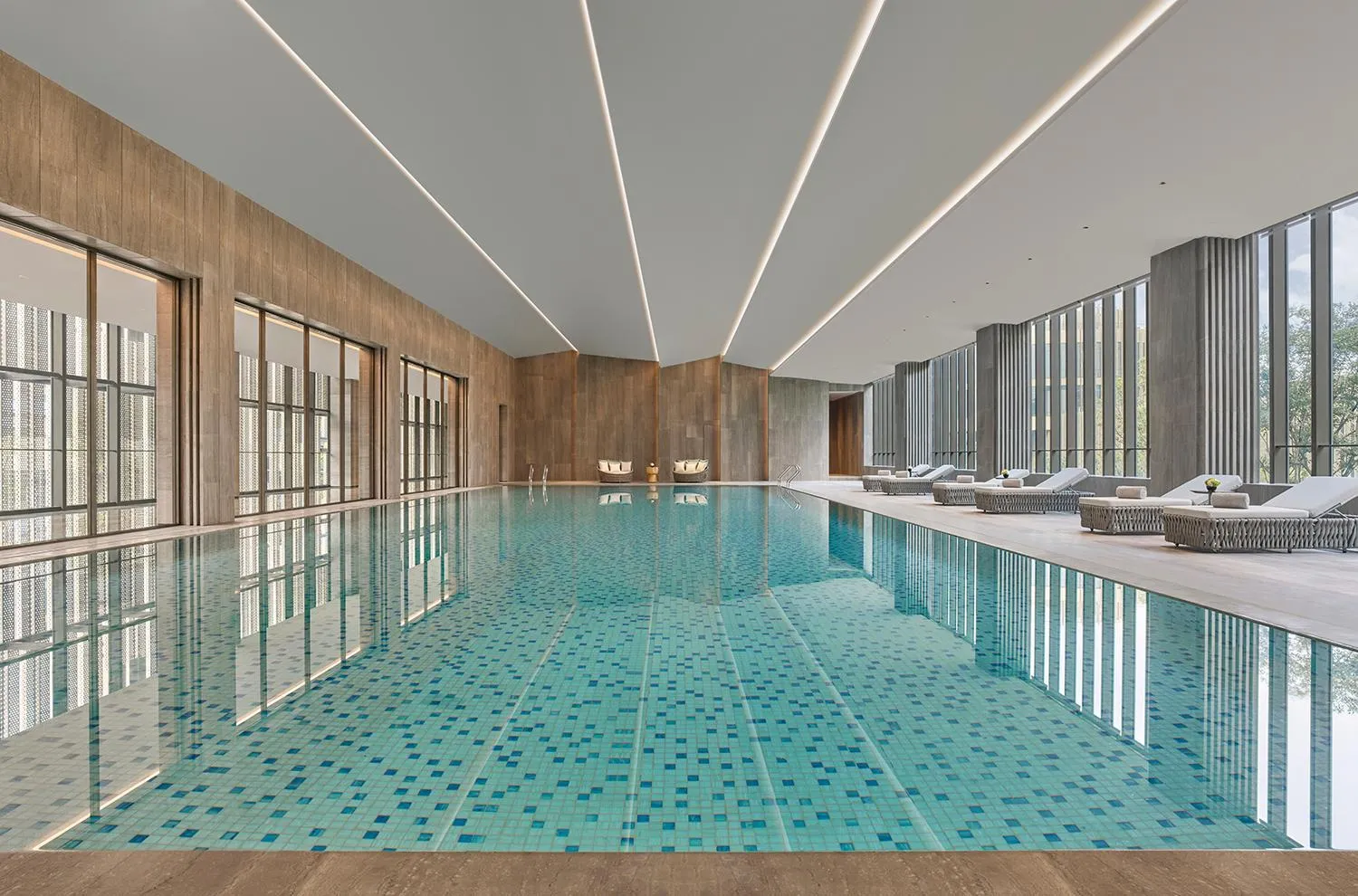 Swimming pool in Artyzen Lingang Shanghai