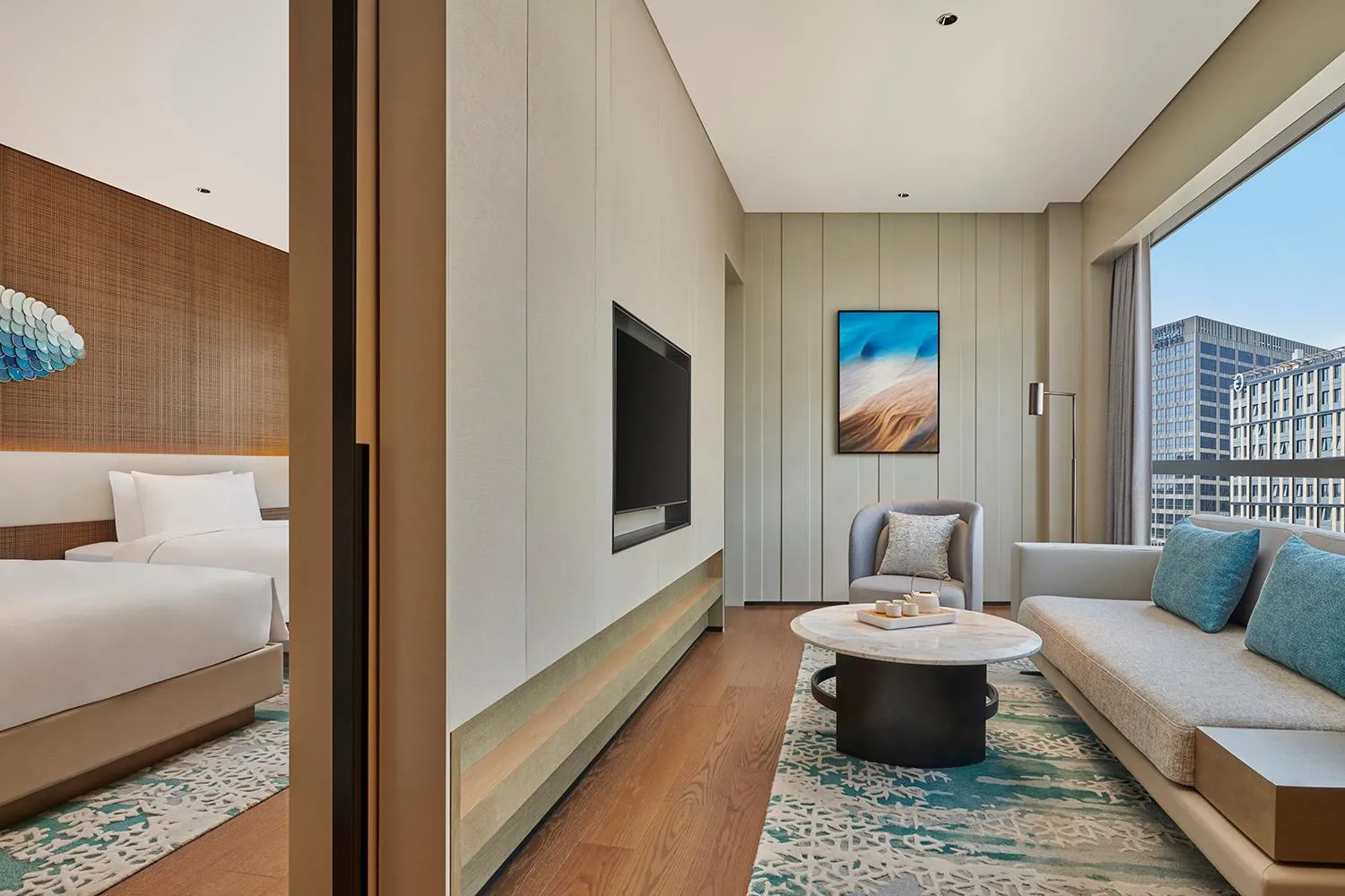 Living room in Artyzen Lingang Shanghai