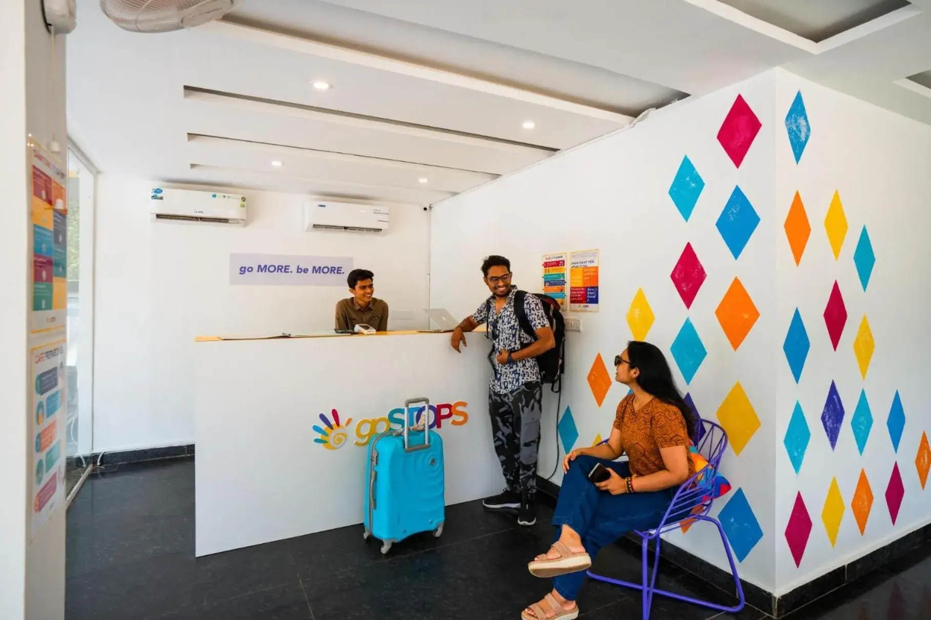 Lobby or reception in goSTOPS Goa, Baga Lobby or reception in goSTOPS Goa, Baga